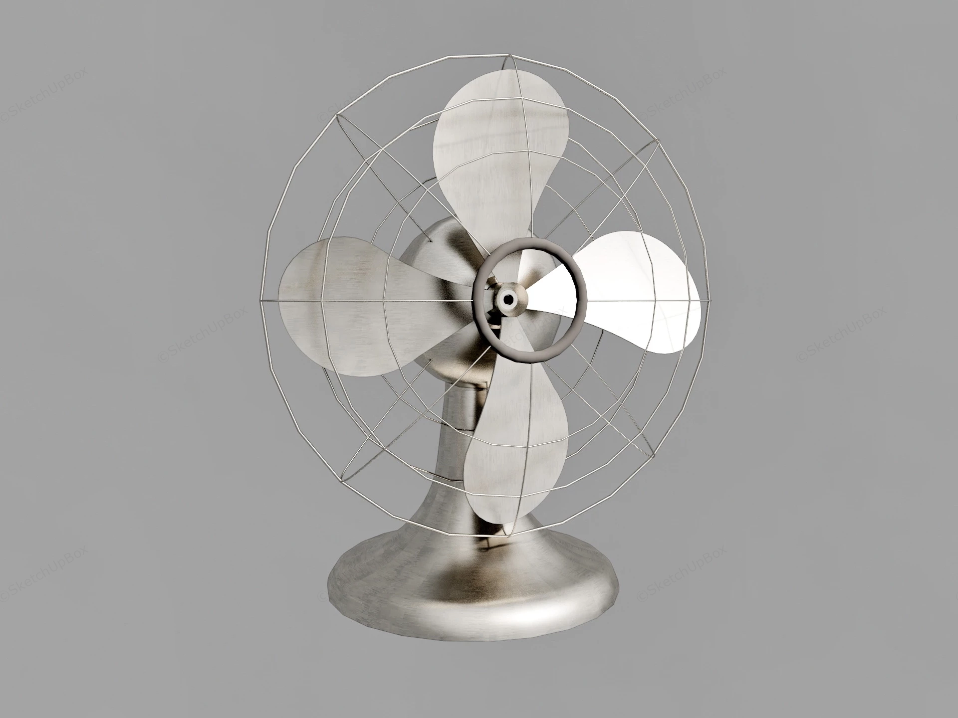 Retro Table Fan sketchup model preview - SketchupBox