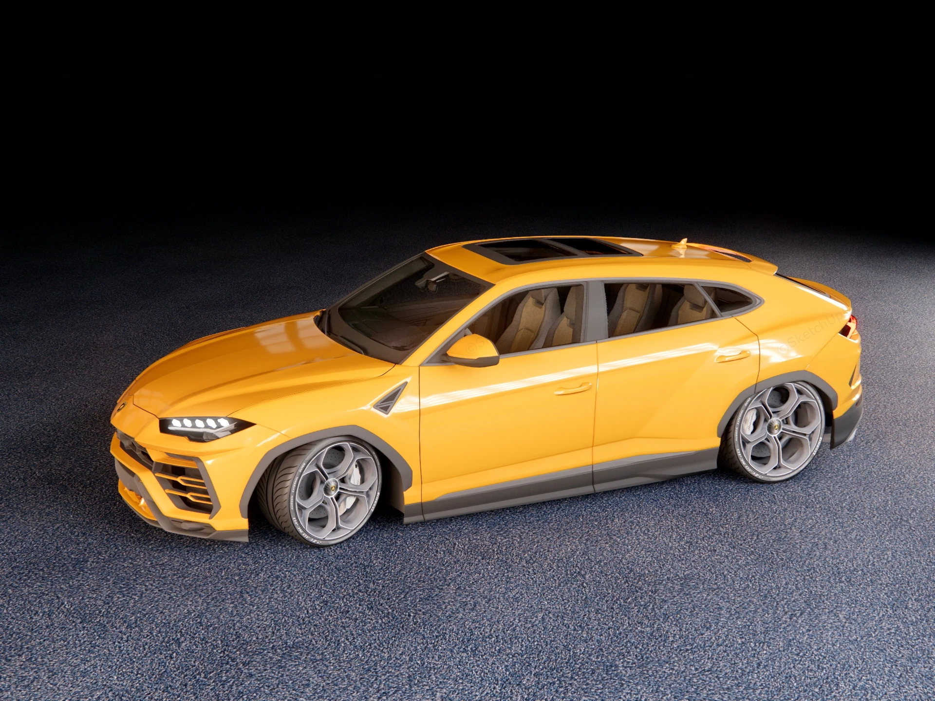 Lamborghini Urus sketchup model preview - SketchupBox