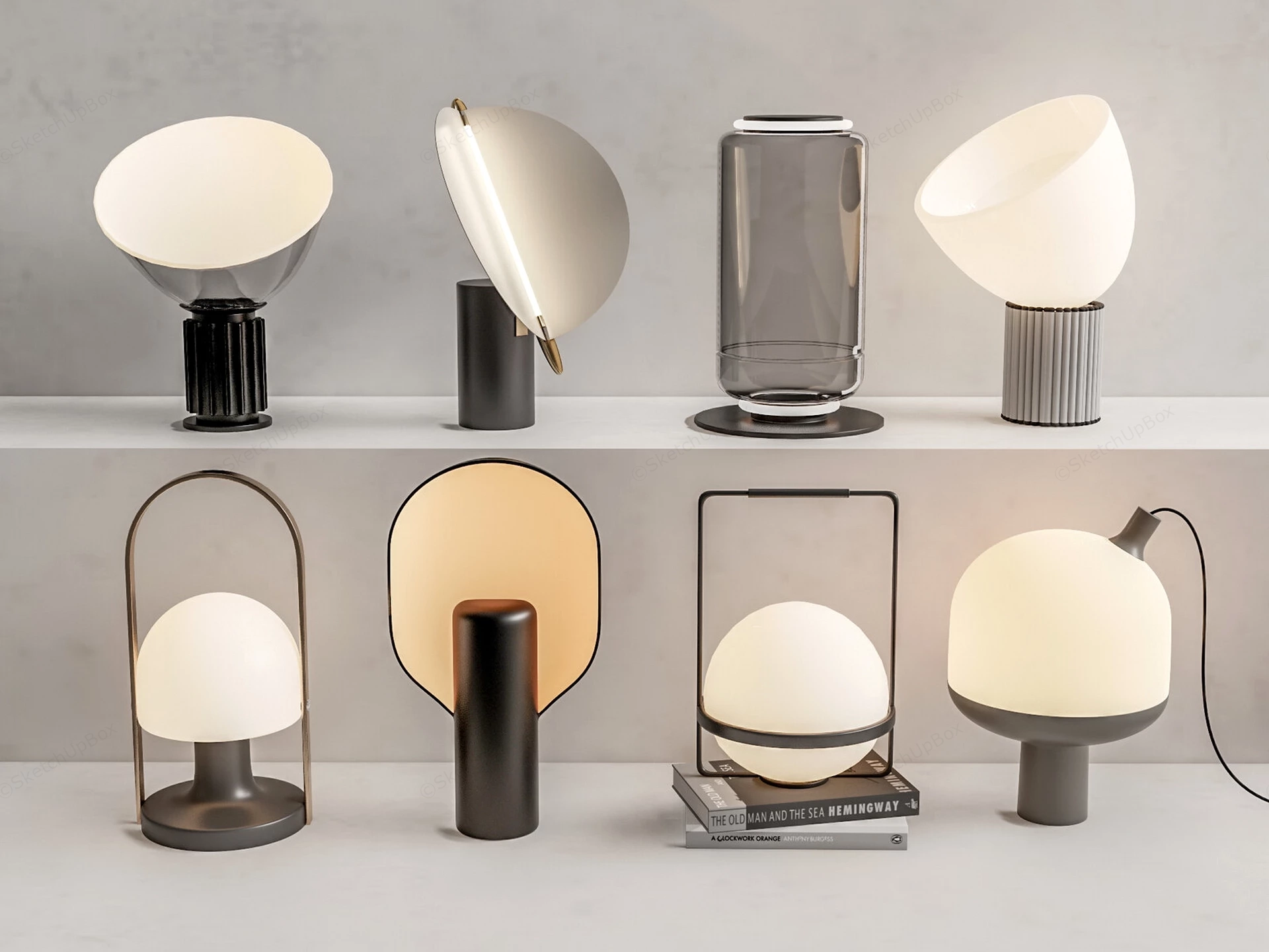 Decorative Table Lamps sketchup model preview - SketchupBox