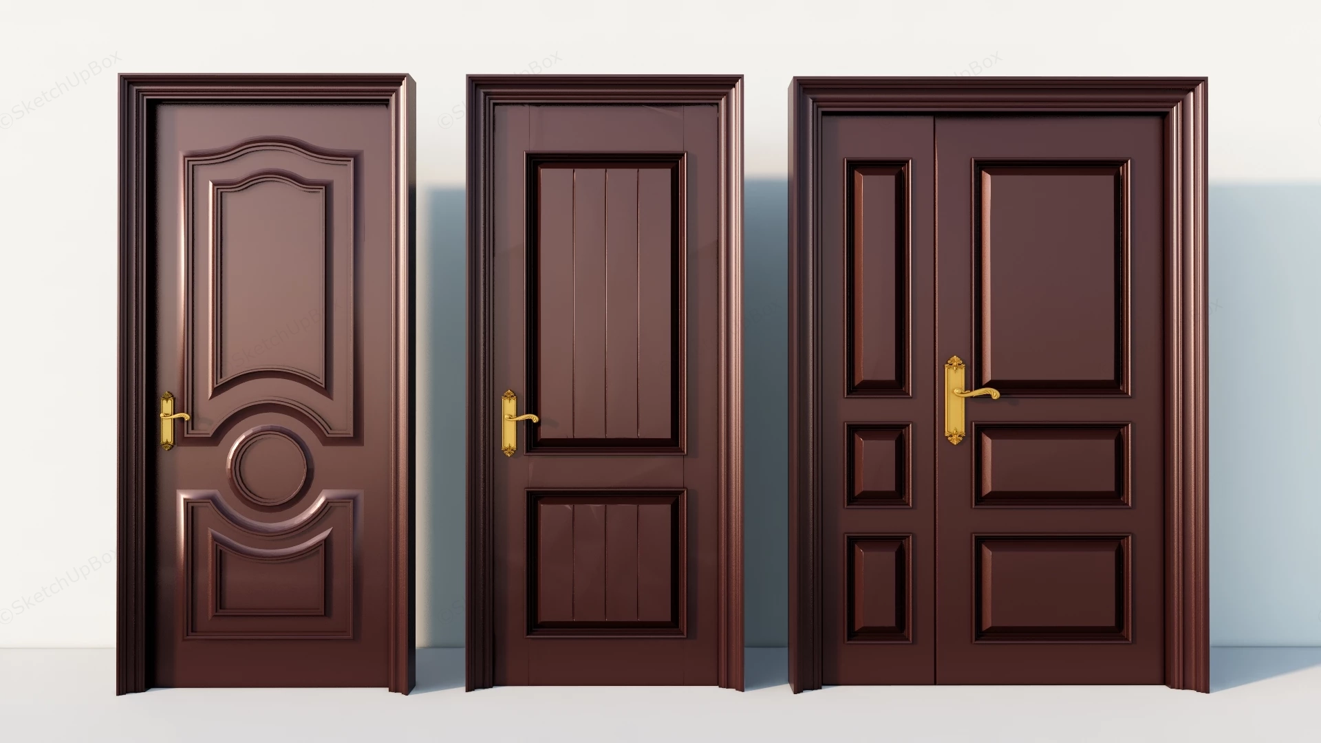 House Front Doors sketchup model preview - SketchupBox