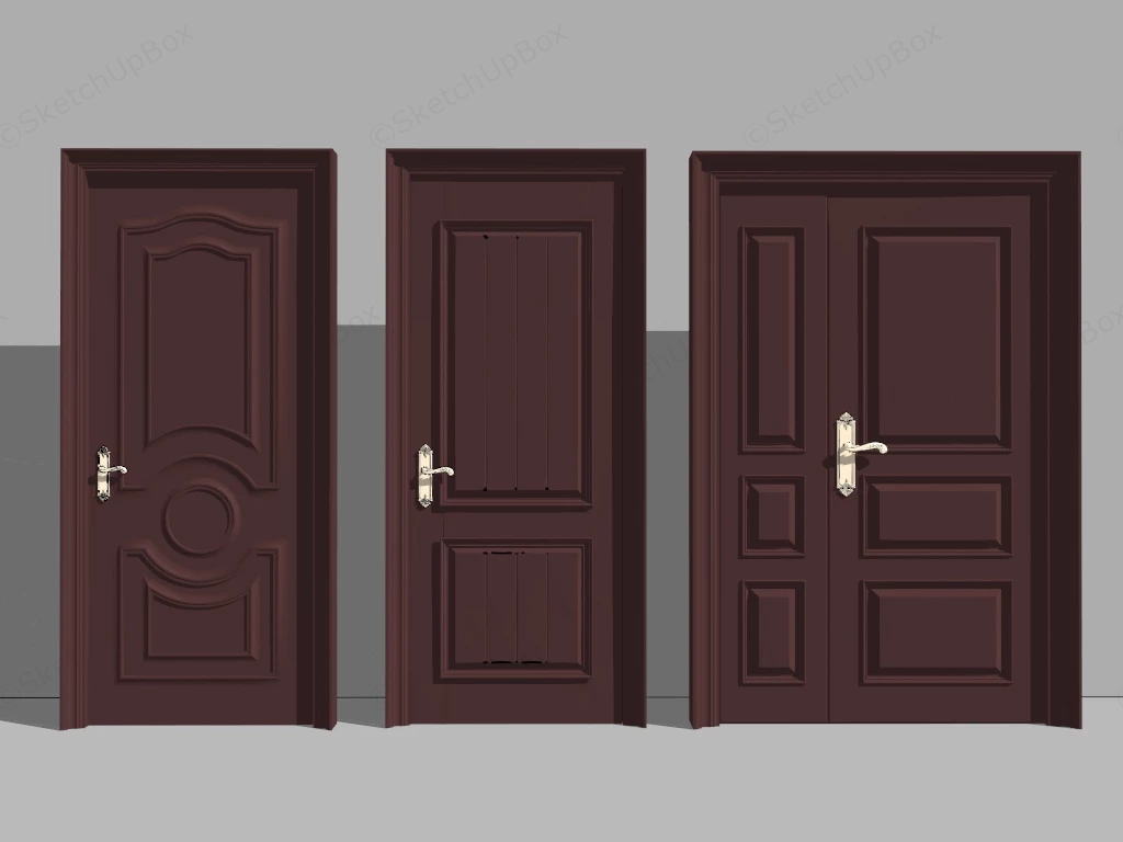House Front Doors sketchup model preview - SketchupBox