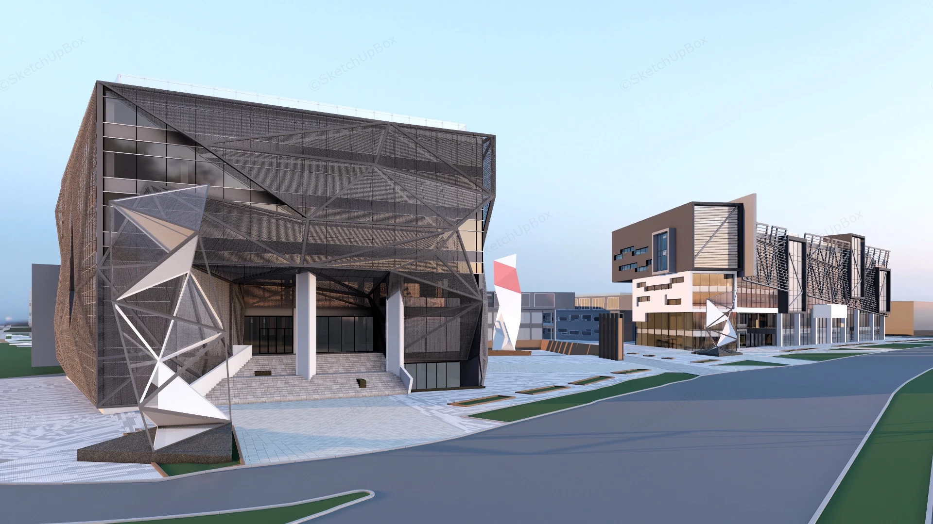 Innovation Park Plan sketchup model preview - SketchupBox