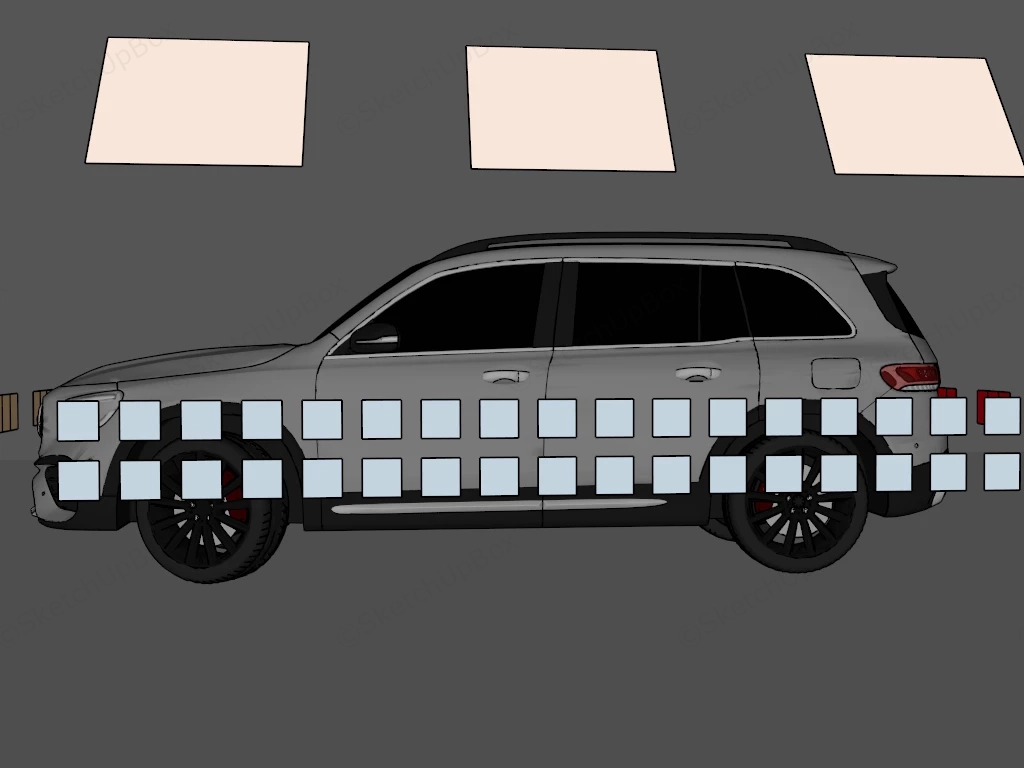 Mercedes Benz GLB sketchup model preview - SketchupBox