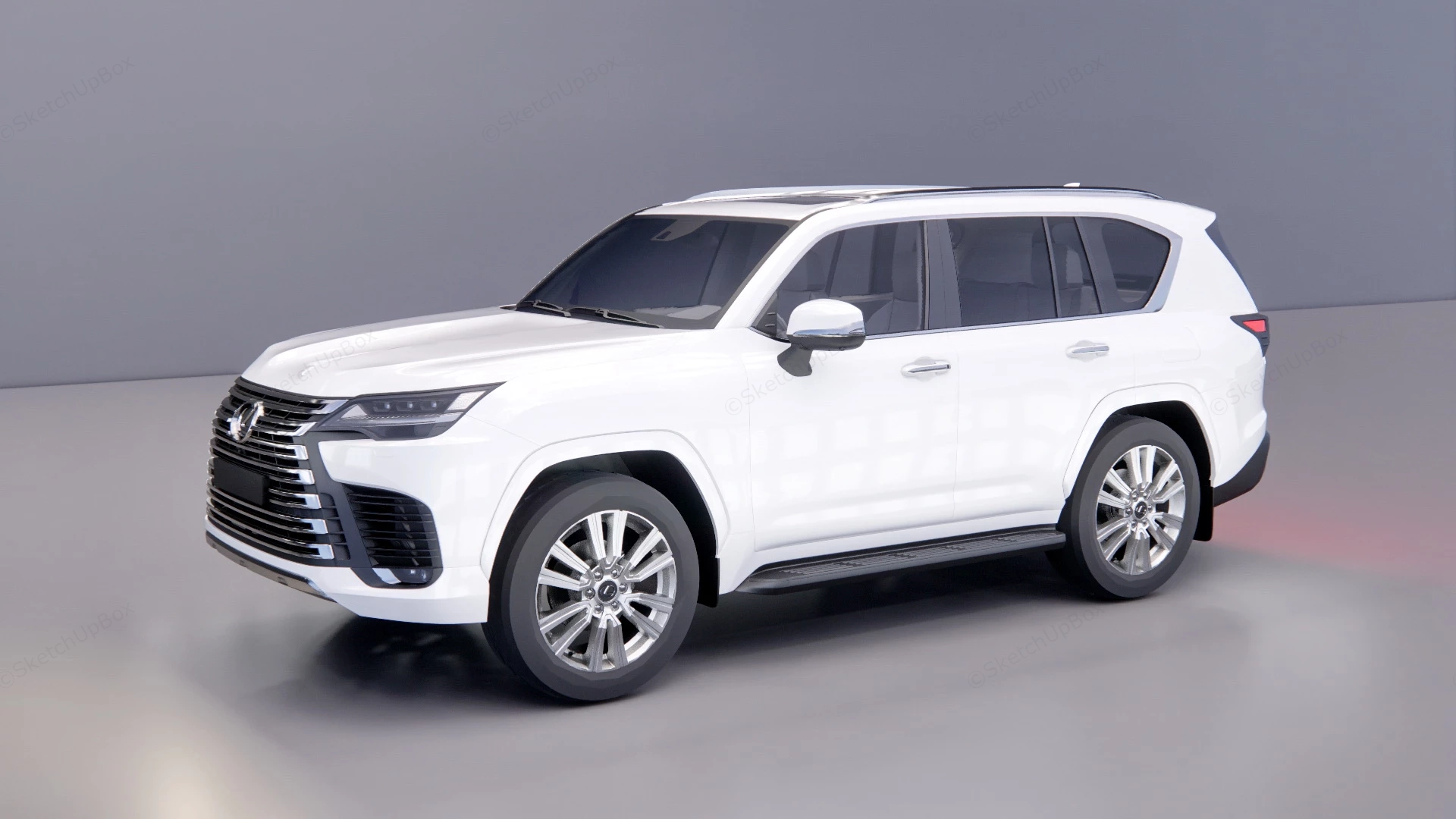 Lexus LX 600 sketchup model preview - SketchupBox