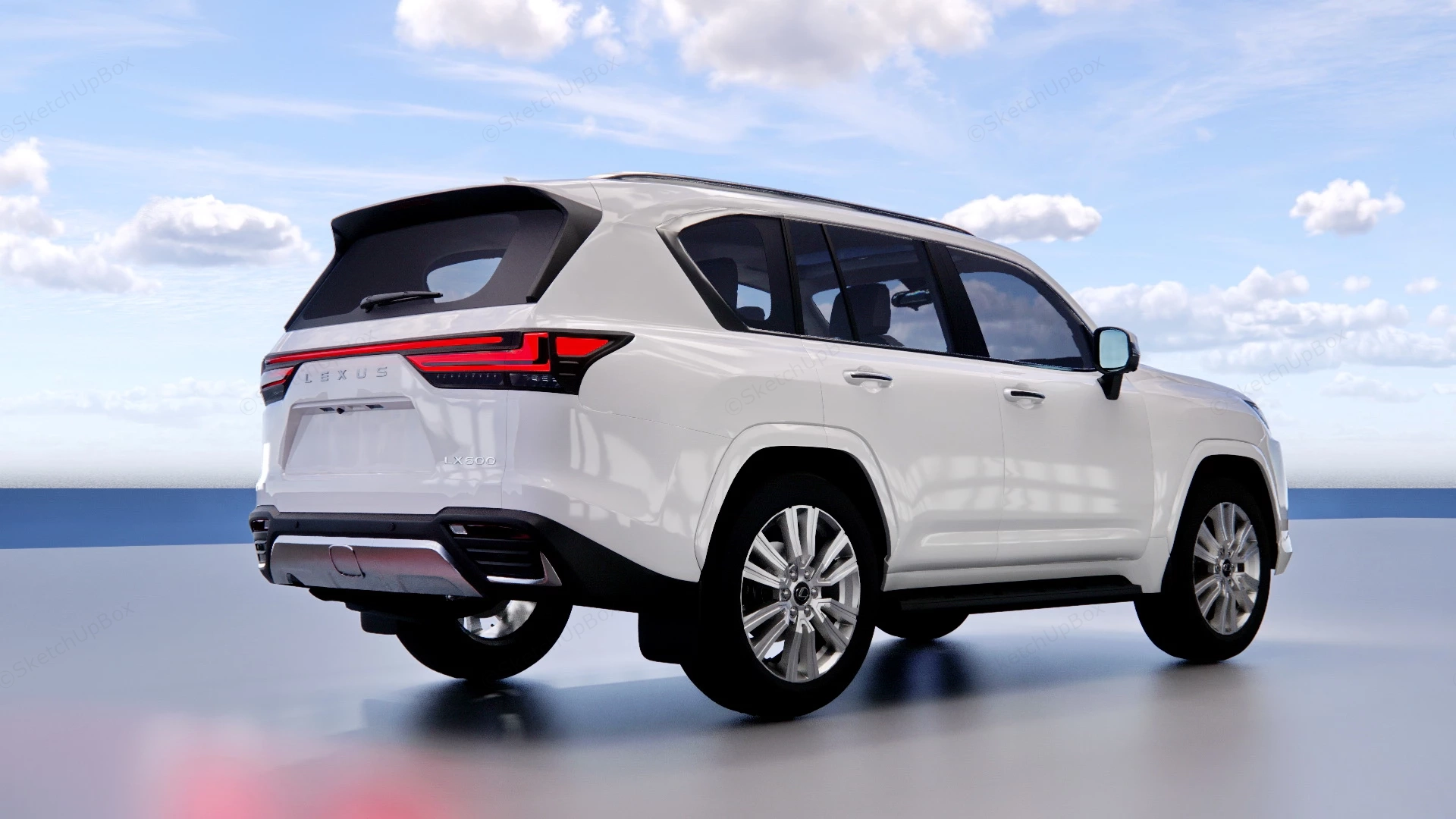 Lexus LX 600 sketchup model preview - SketchupBox