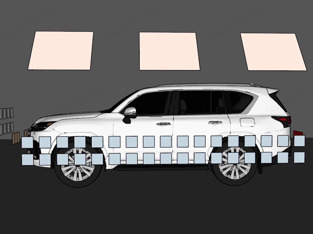Lexus LX 600 sketchup model preview - SketchupBox