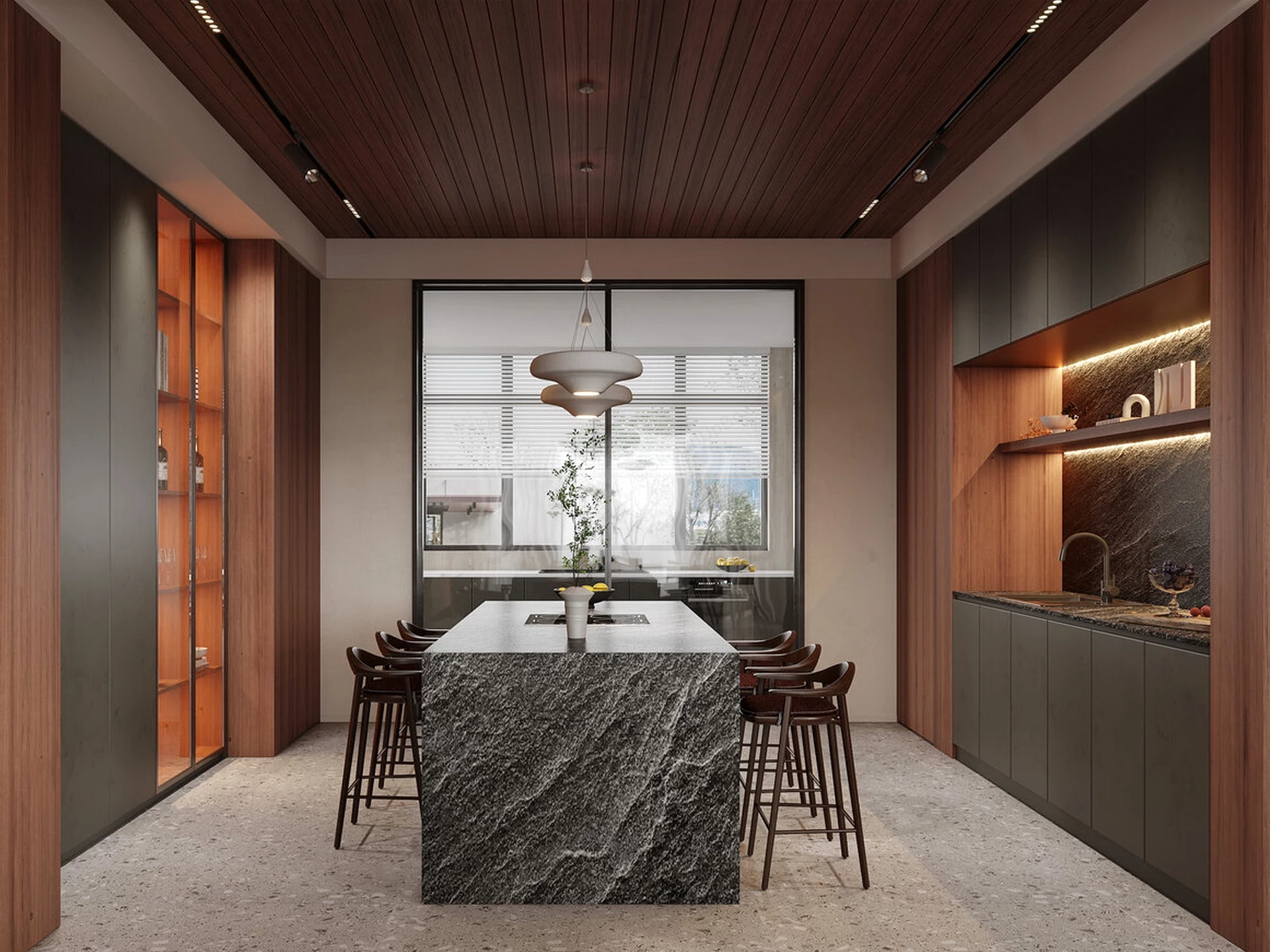 Elegant Home Bar Design sketchup model preview - SketchupBox