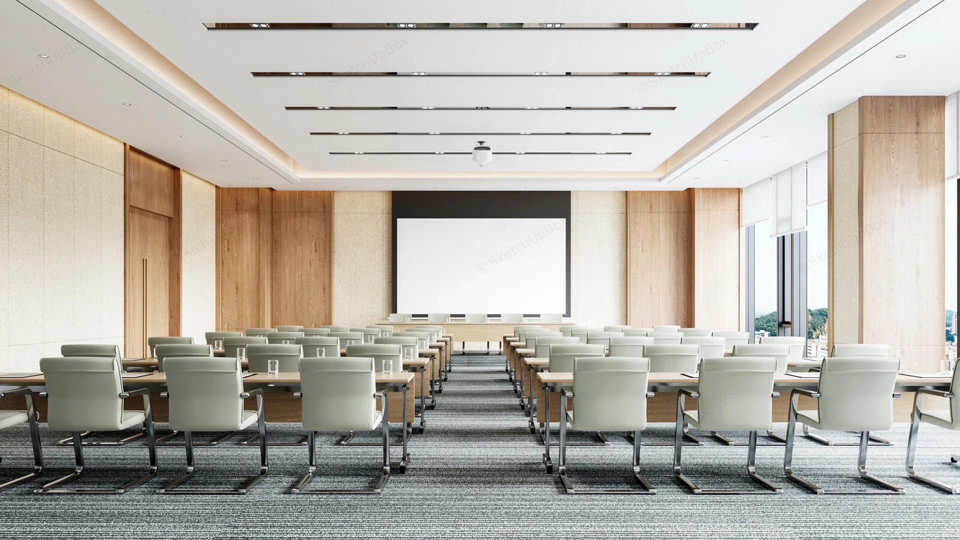 Corporate Training Room Design sketchup model preview - SketchupBox