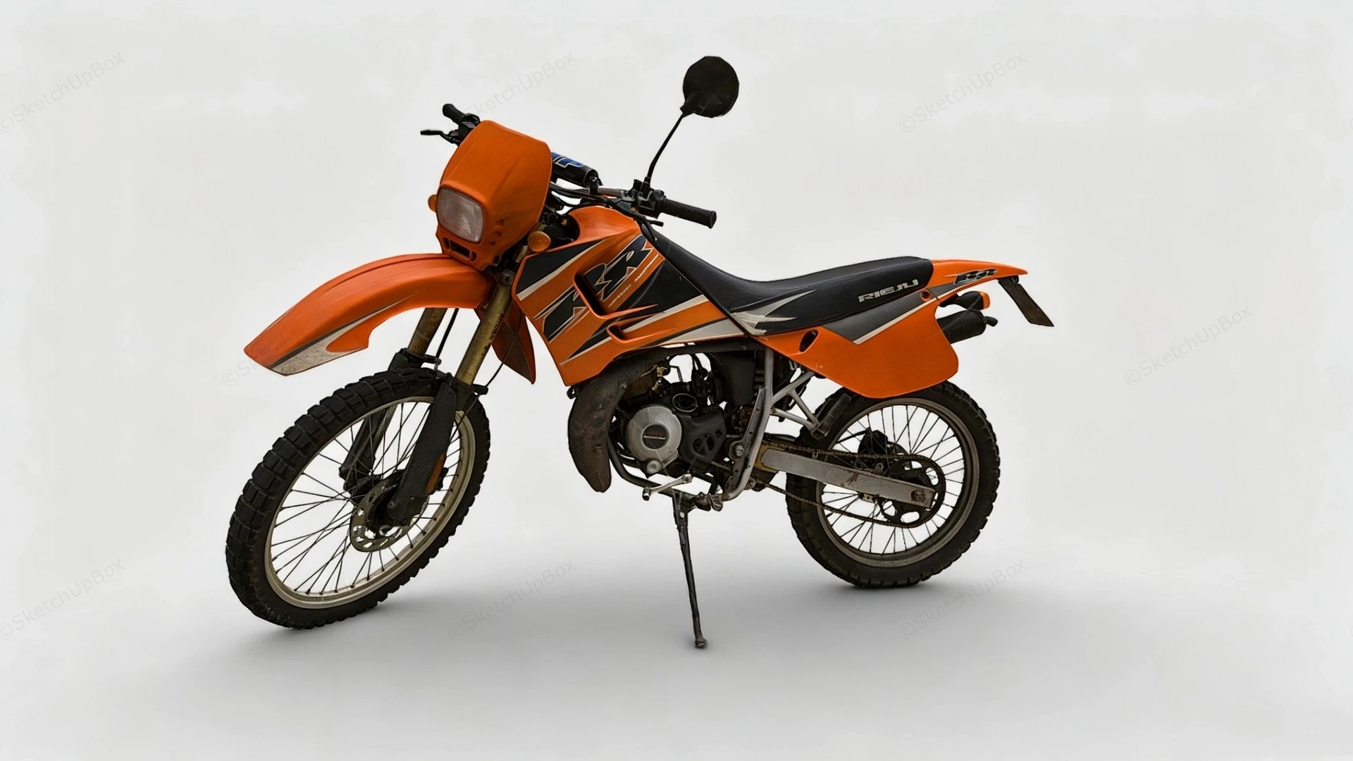 Old Sports Bike sketchup model preview - SketchupBox