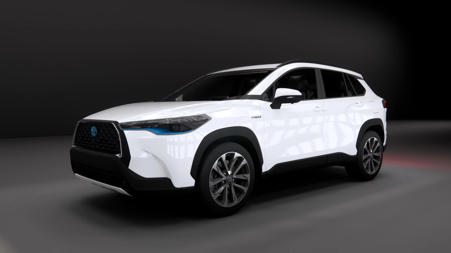Toyota Corolla Cross sketchup model preview - SketchupBox