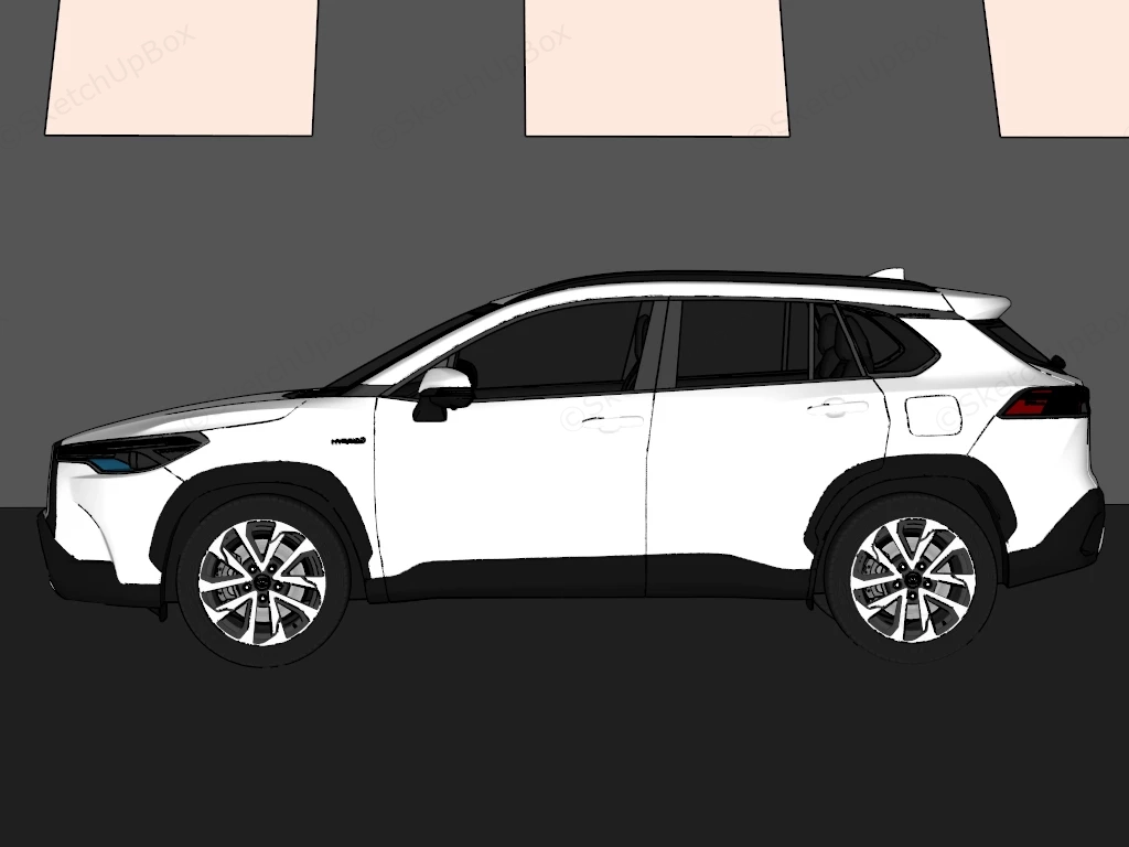 Toyota Corolla Cross sketchup model preview - SketchupBox