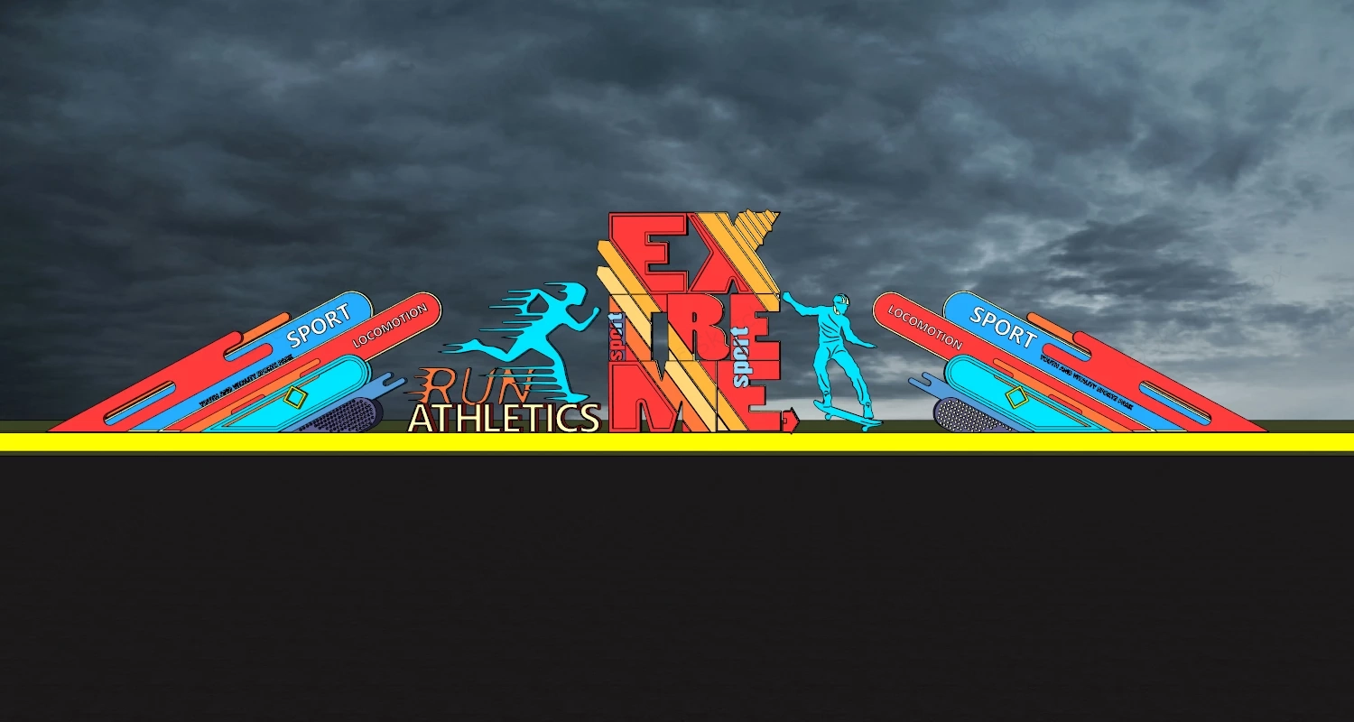 Sports Art Sculpture sketchup model preview - SketchupBox