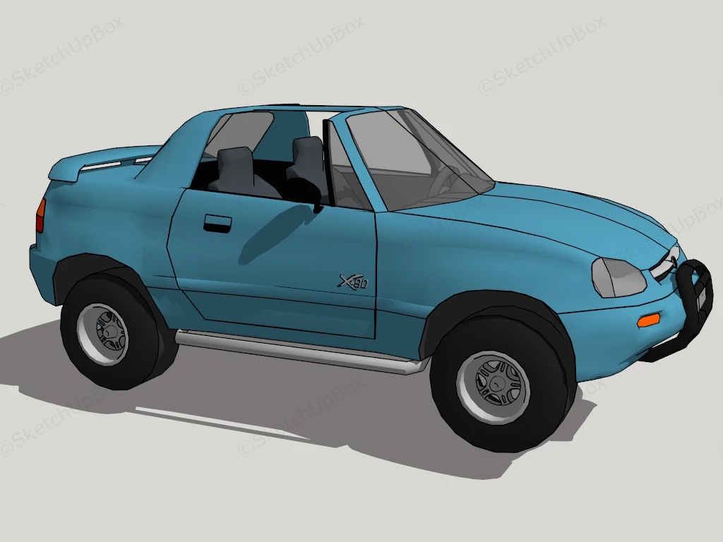 Suzuki X 90 sketchup model preview - SketchupBox