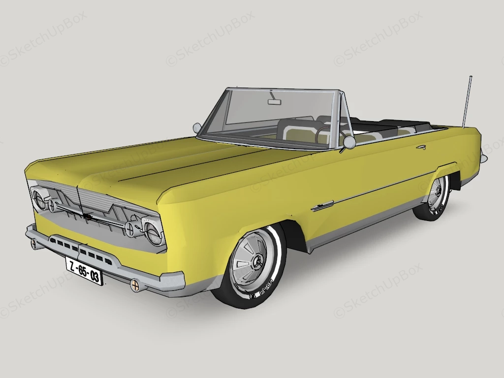 Buick Skylark Convertible sketchup model preview - SketchupBox