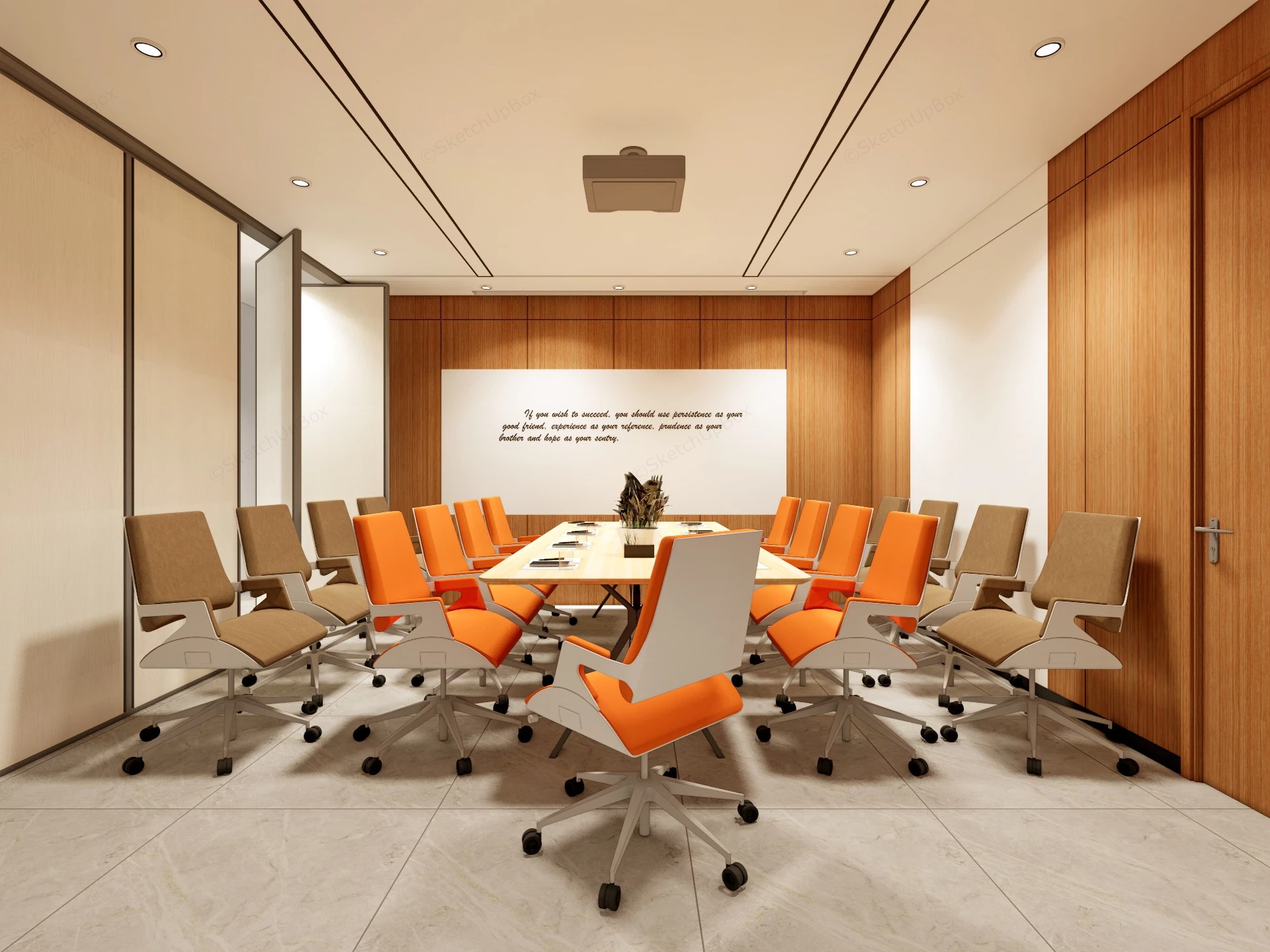 Conference Room Decor sketchup model preview - SketchupBox