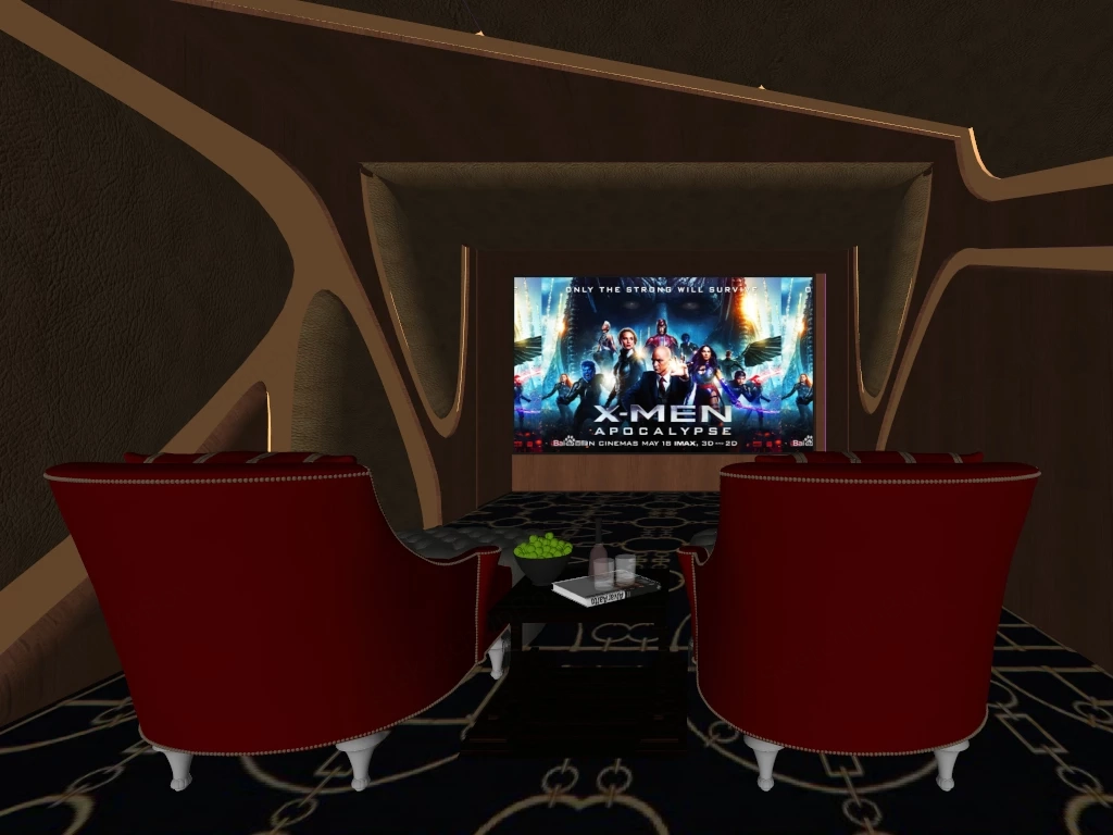 Home Cinema Room Idea sketchup model preview - SketchupBox