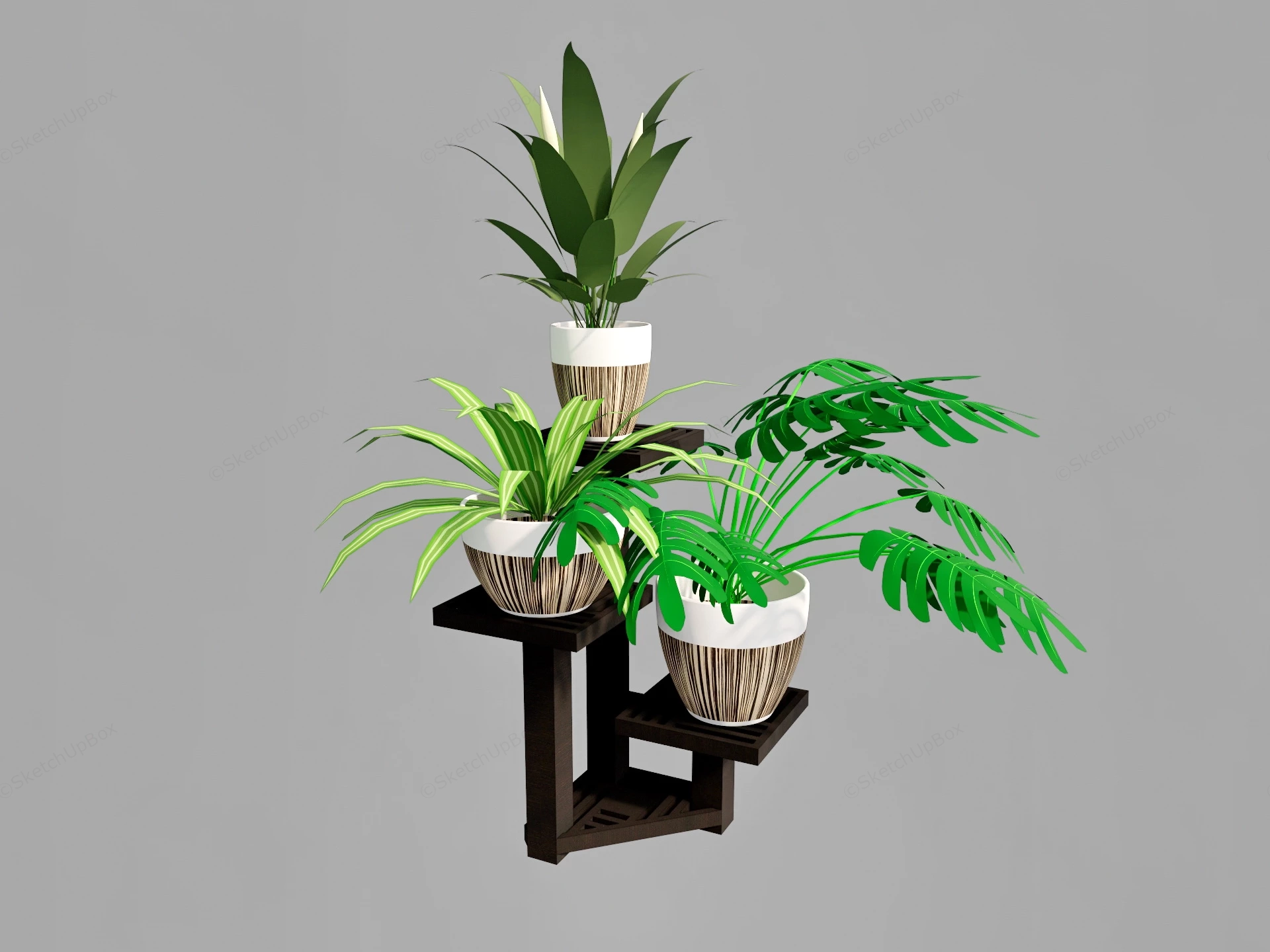 Plant Pot On Stand sketchup model preview - SketchupBox