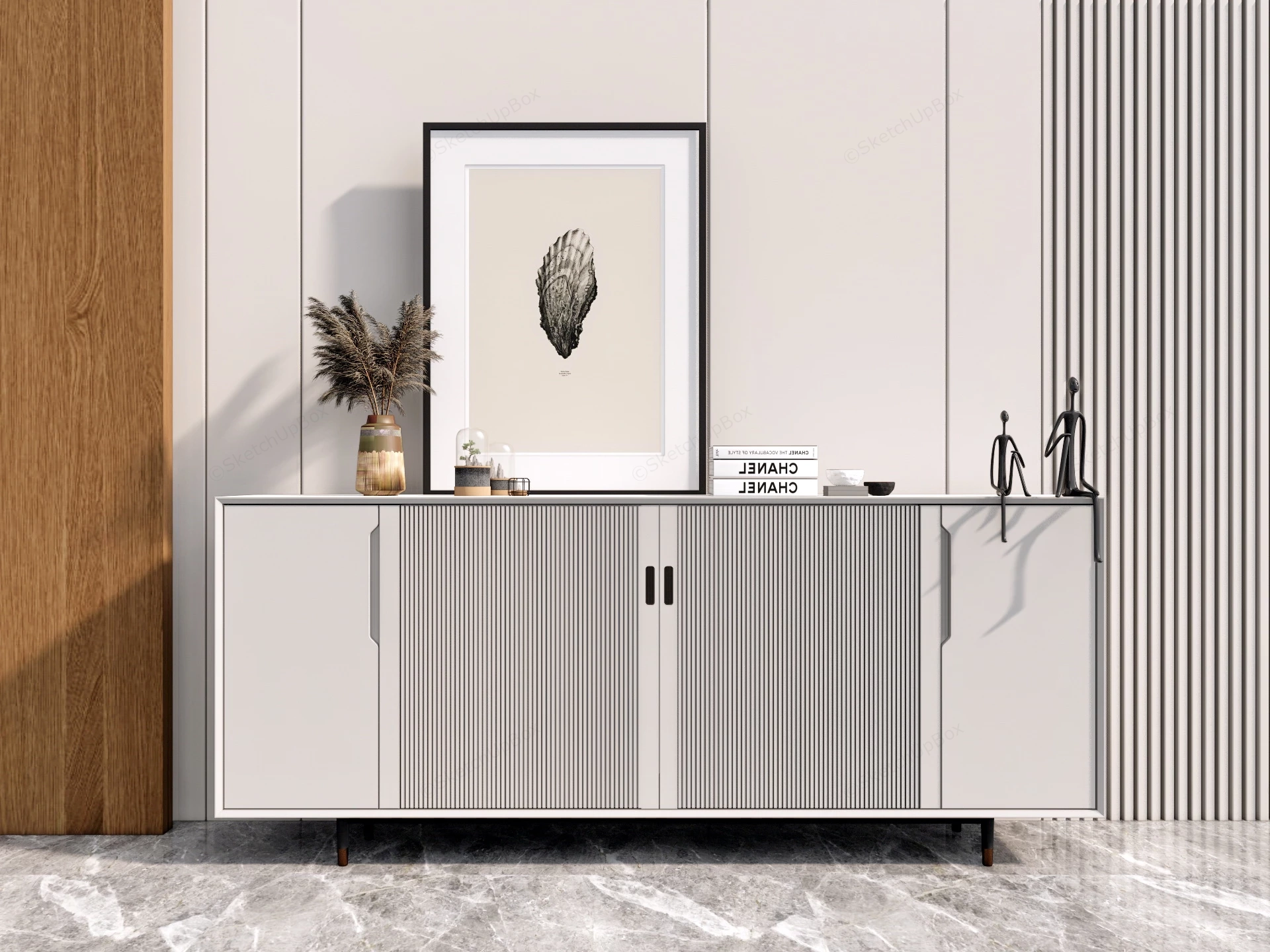 Modern Living Room Sideboard sketchup model preview - SketchupBox