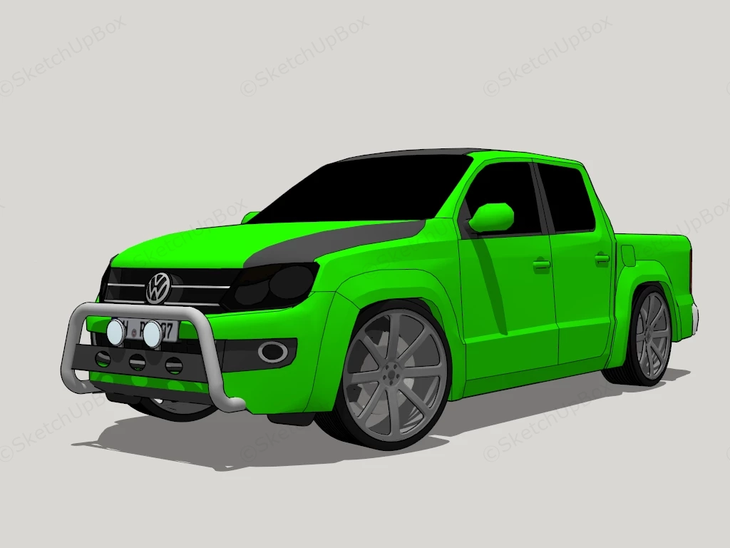 Volkswagen Amarok sketchup model preview - SketchupBox