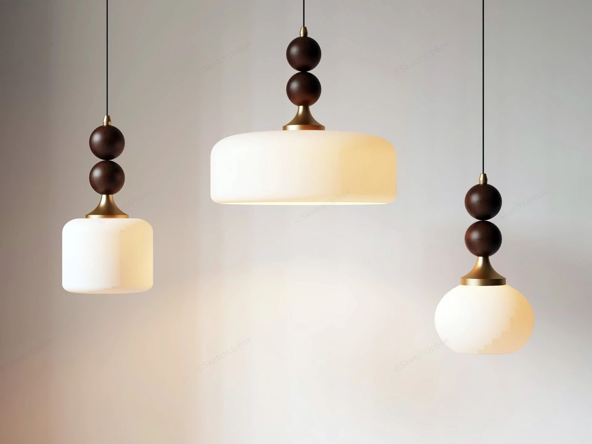 Medieval Pendant Lights sketchup model preview - SketchupBox