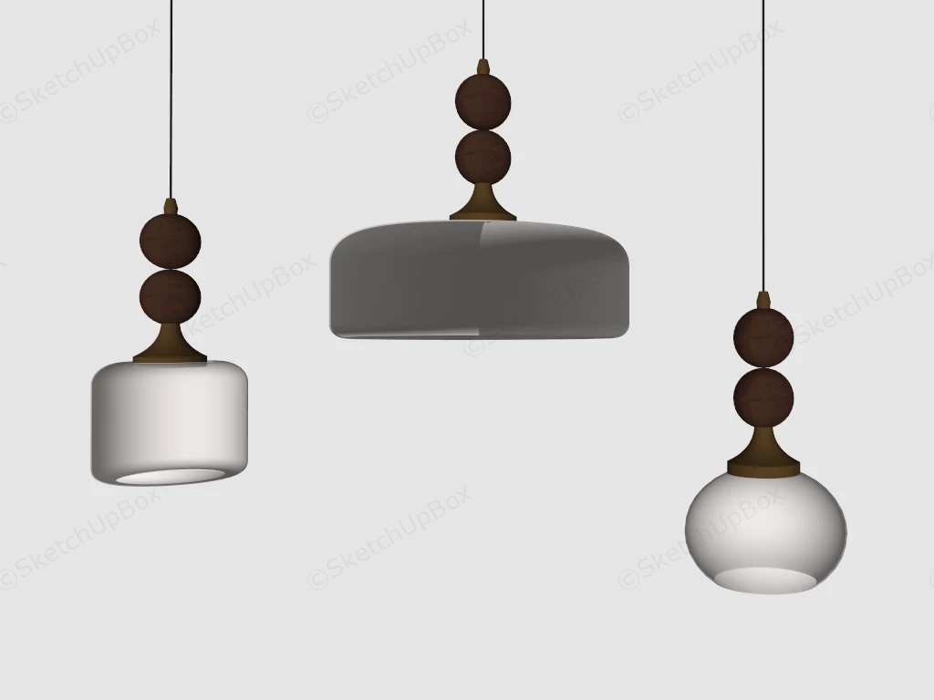Medieval Pendant Lights sketchup model preview - SketchupBox