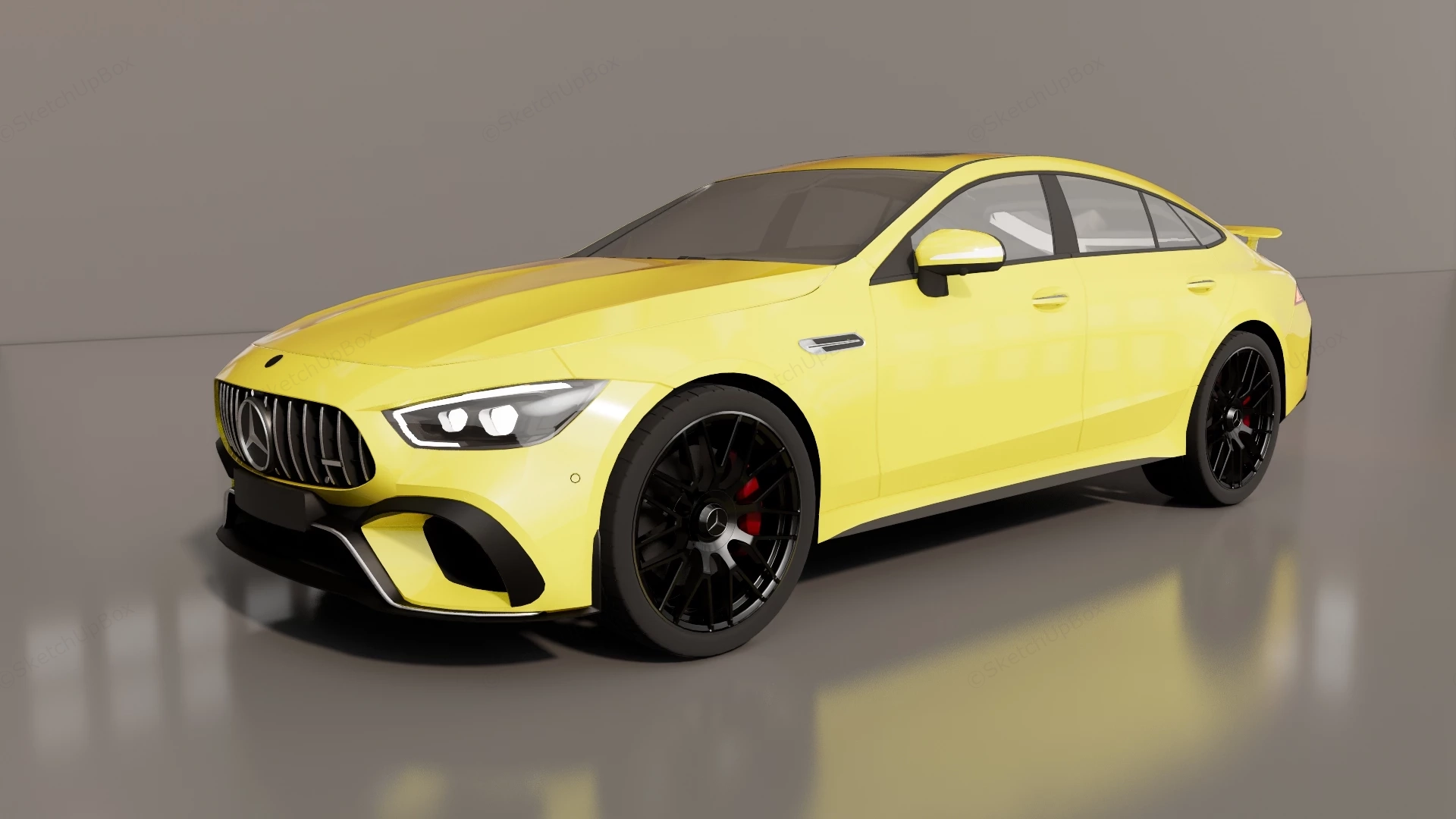 Mercedes Benz AMG GT 4 Door sketchup model preview - SketchupBox
