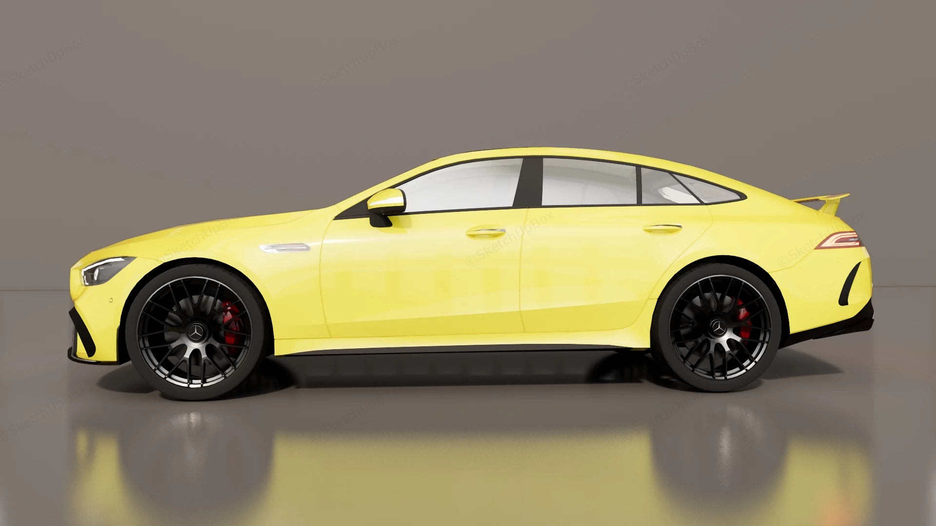 Mercedes Benz AMG GT 4 Door sketchup model preview - SketchupBox