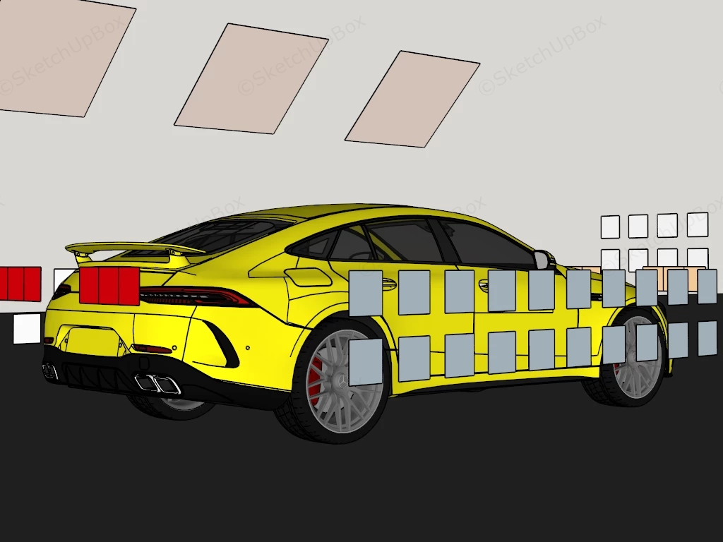 Mercedes Benz AMG GT 4 Door sketchup model preview - SketchupBox