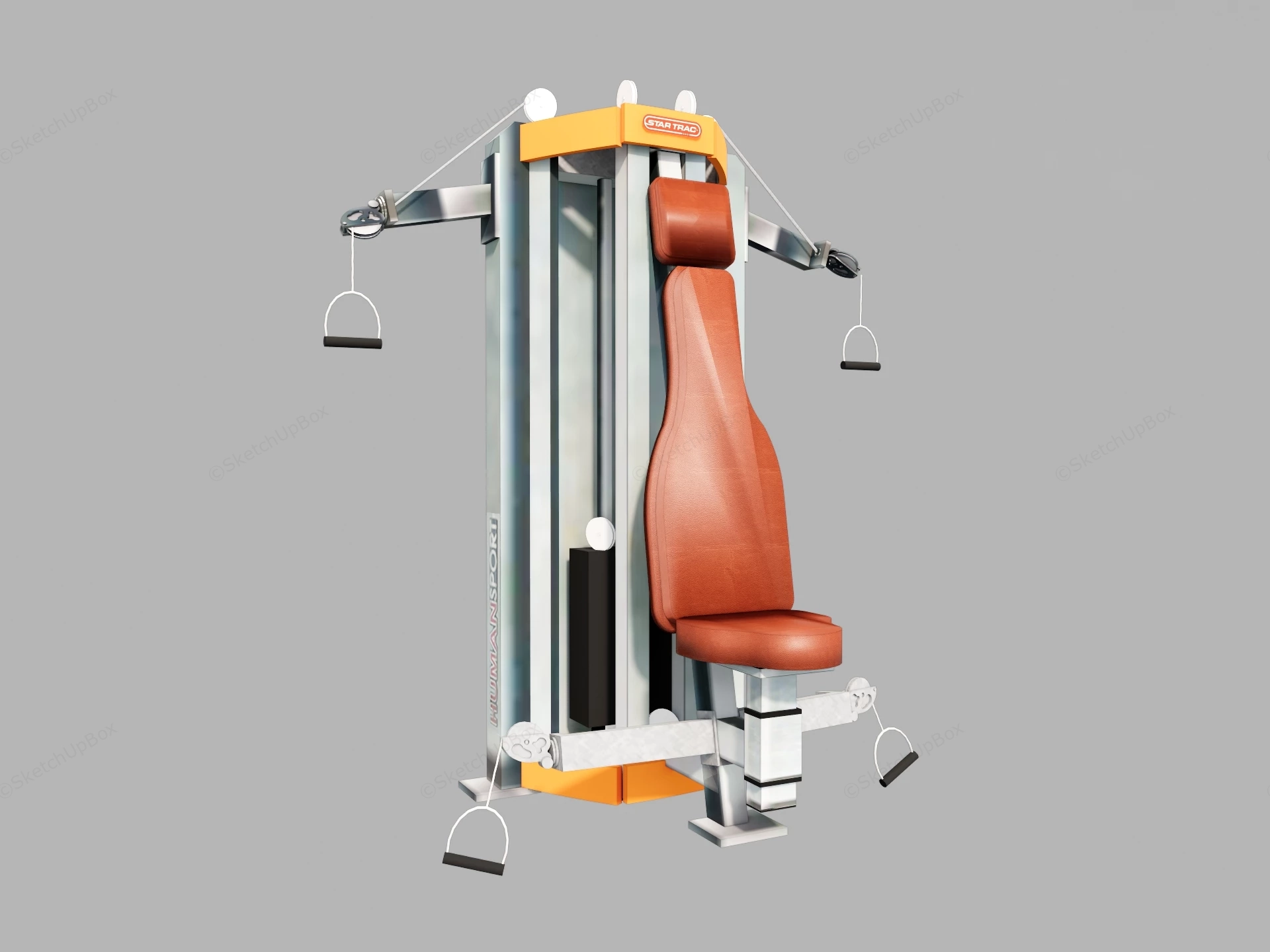 Seated Chest Fly Machine sketchup model preview - SketchupBox