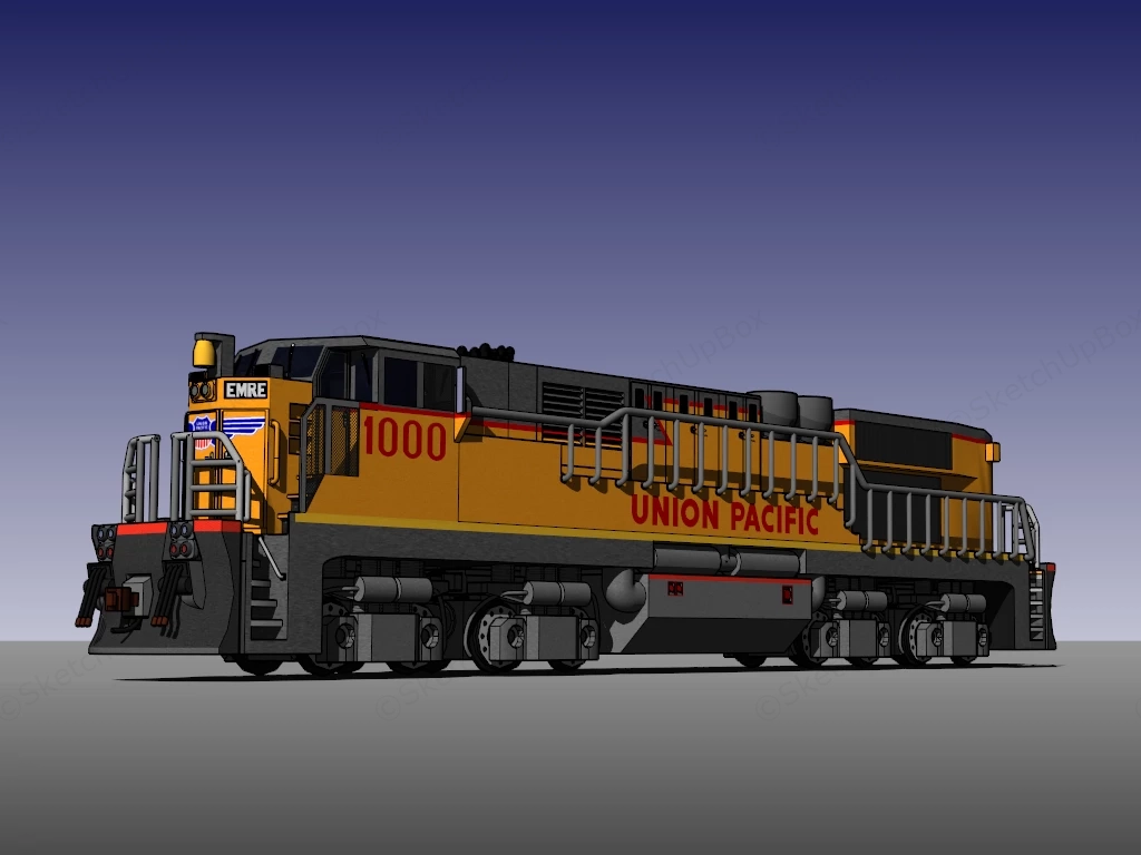 Union Pacific Engineering sketchup model preview - SketchupBox