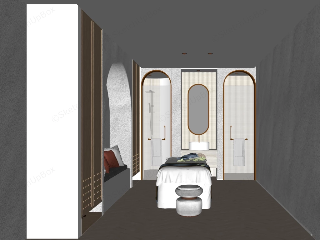 Spa Treatment Room Interior Design sketchup model preview - SketchupBox