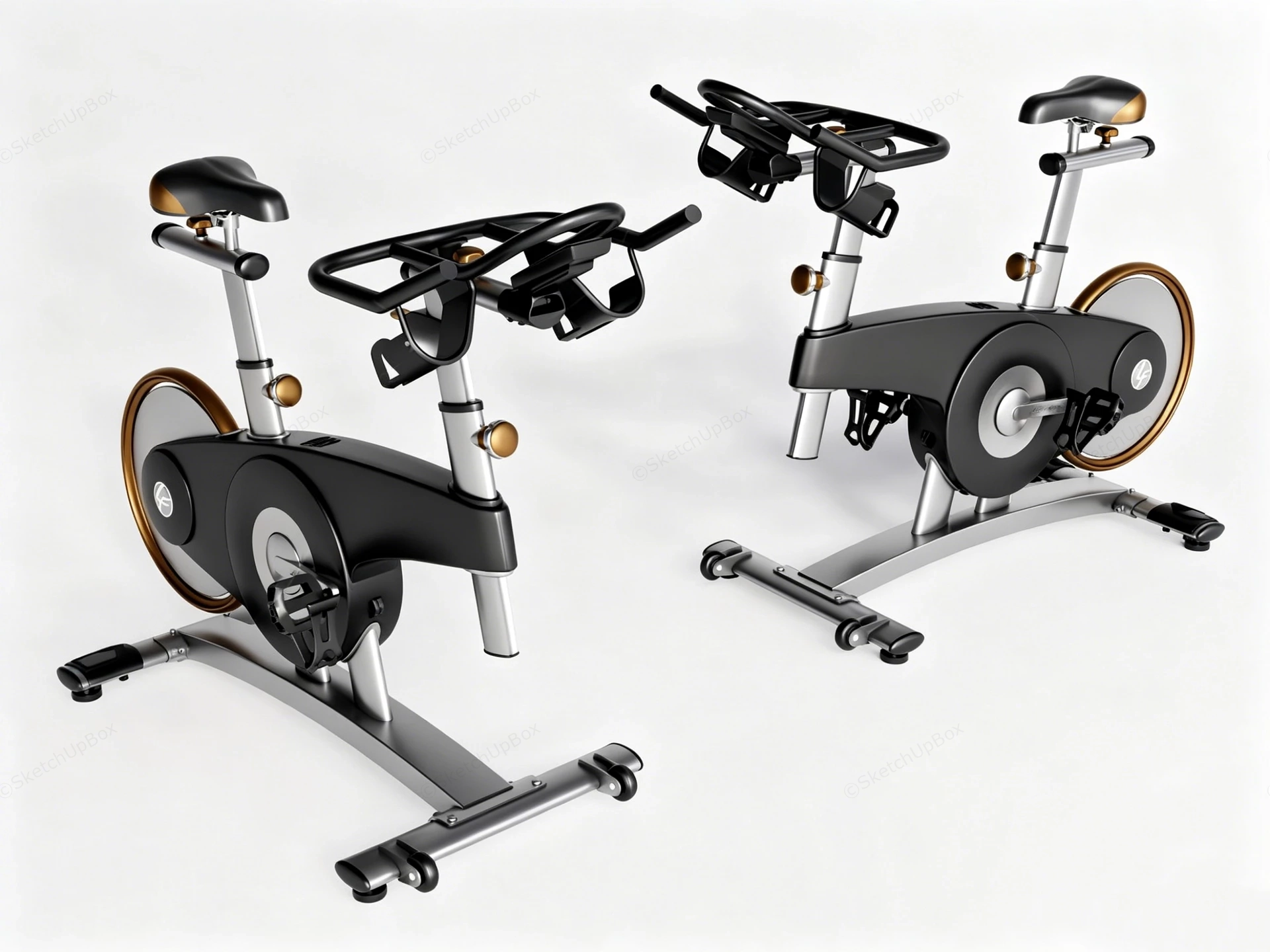Stationary Exercise Bicycle sketchup model preview - SketchupBox