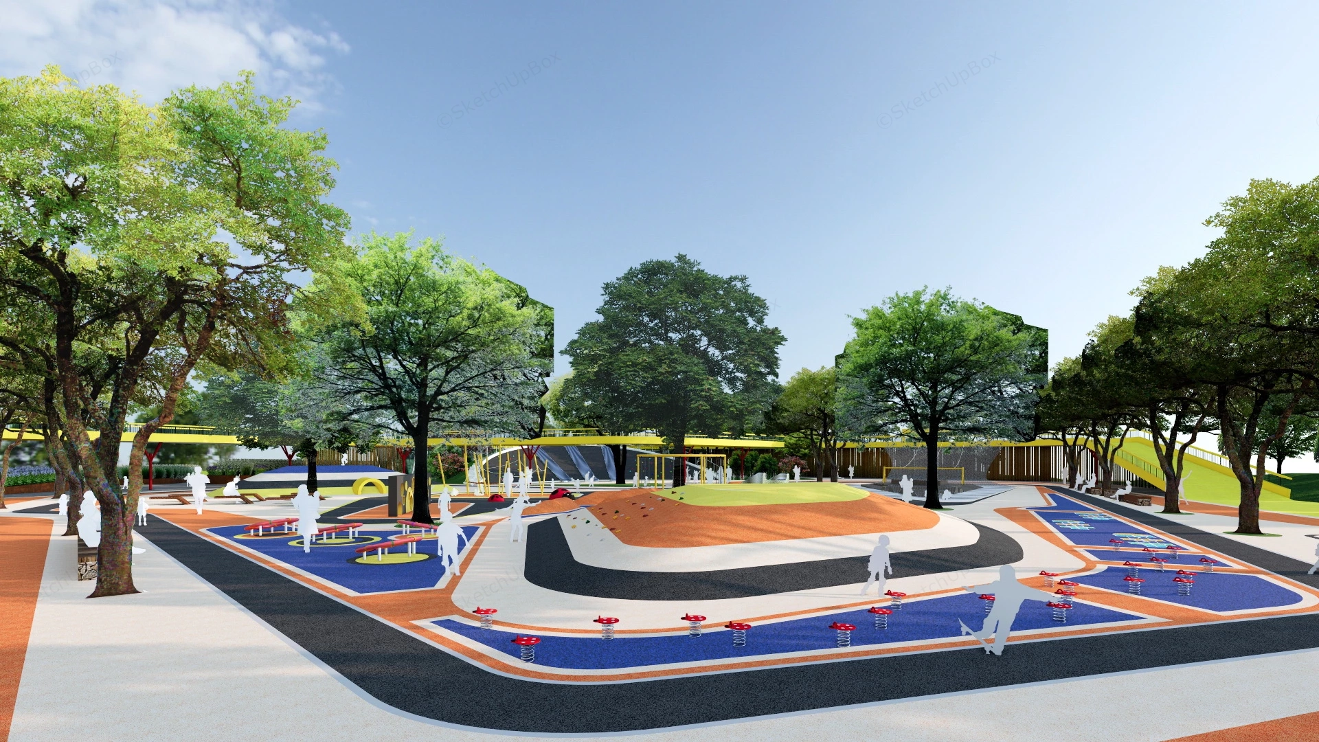 Children Adventure Playground sketchup model preview - SketchupBox