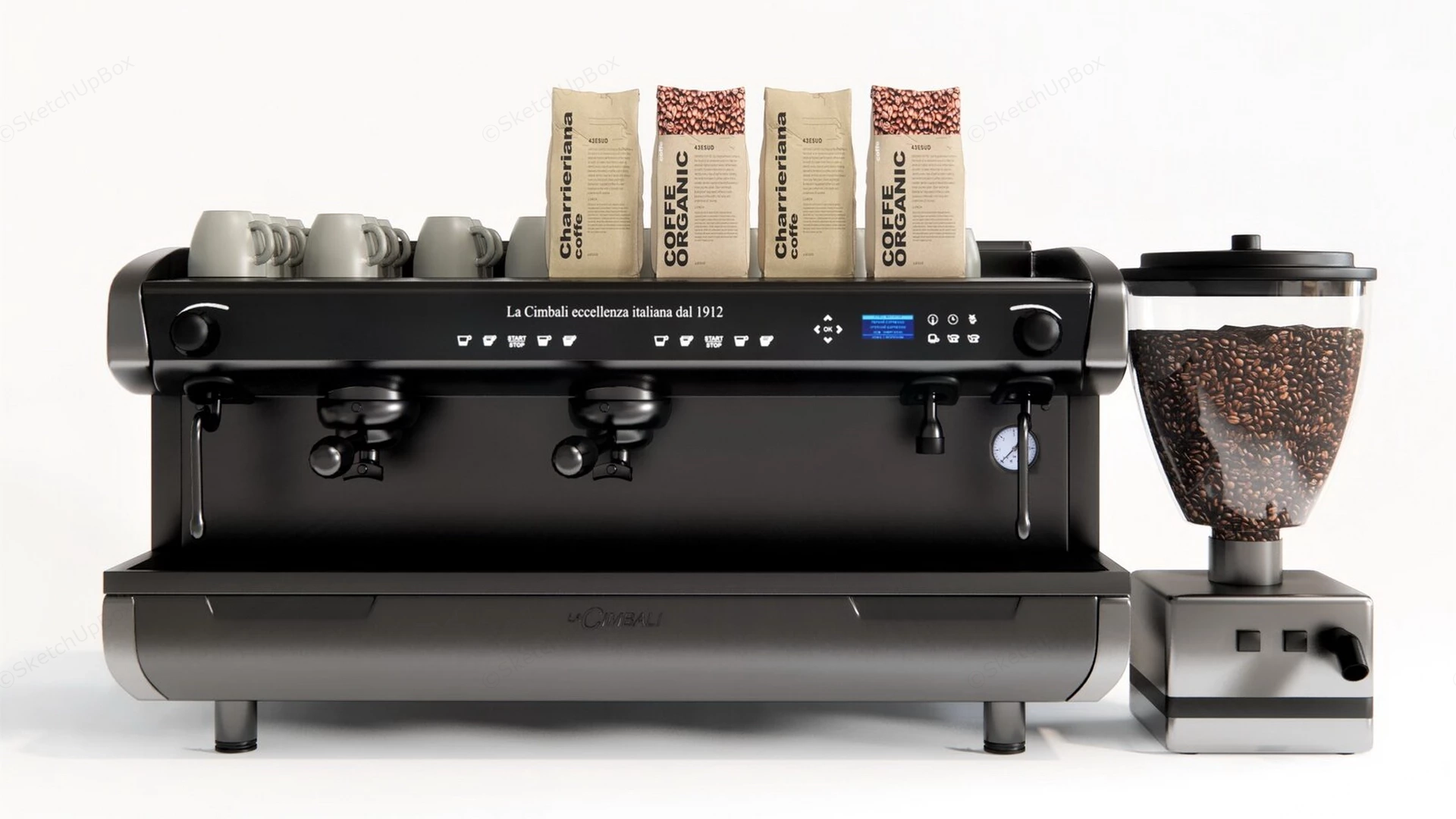 La Cimbali Commercial Coffee Machine sketchup model preview - SketchupBox