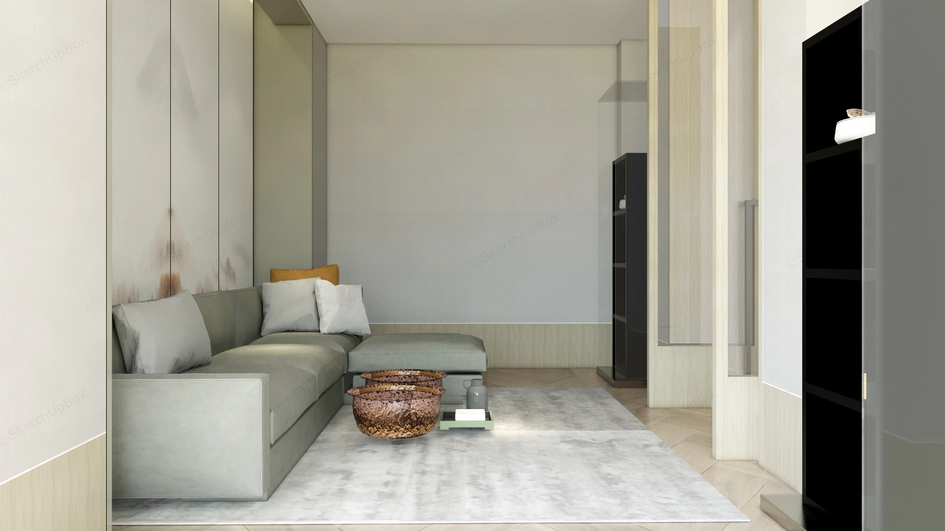 Spa Treatment Room Interior Design sketchup model preview - SketchupBox