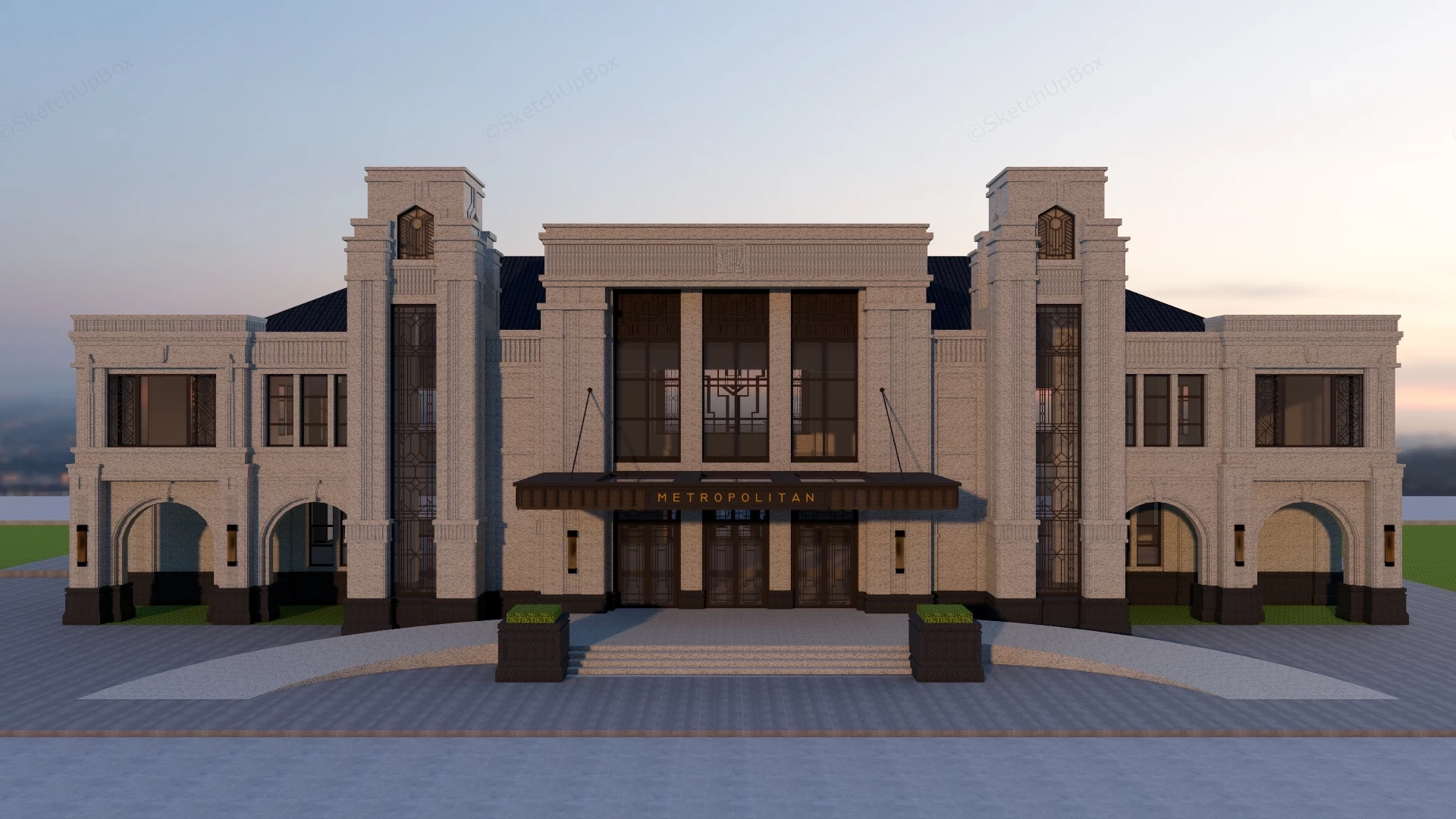 Metropolitan Club sketchup model preview - SketchupBox
