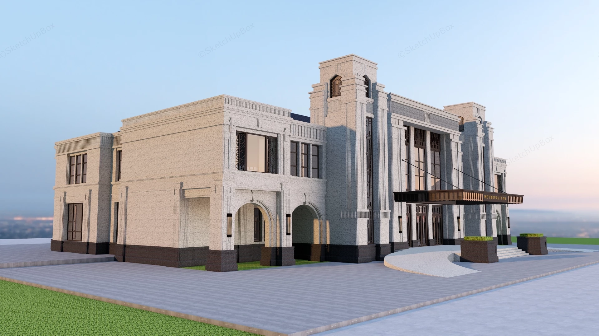 Metropolitan Club sketchup model preview - SketchupBox