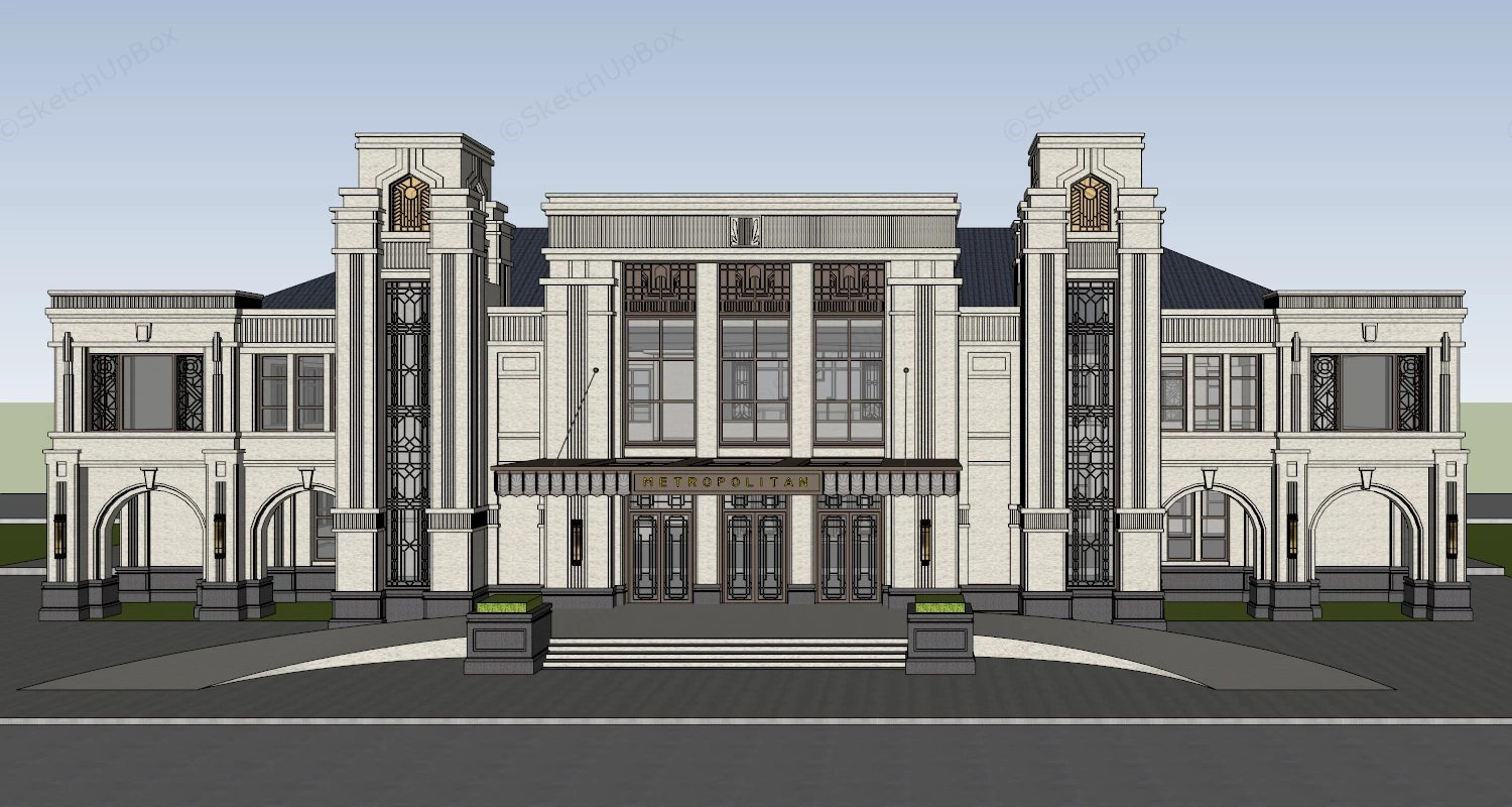 Metropolitan Club sketchup model preview - SketchupBox
