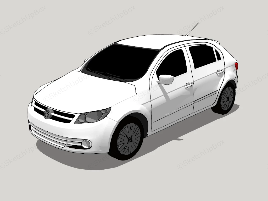 Volkswagen Golf Mk5 sketchup model preview - SketchupBox