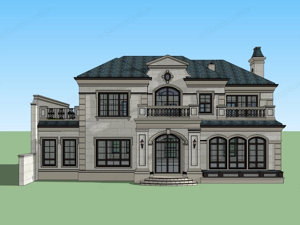 Noble House sketchup model preview - SketchupBox