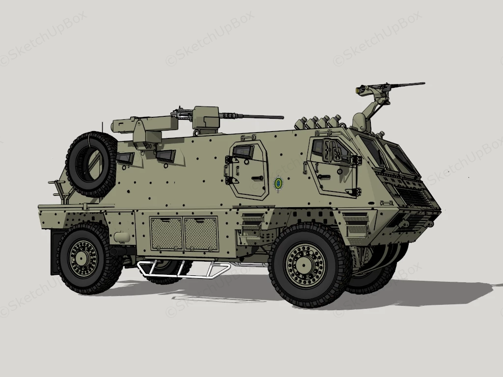 Armoured Personnel Carrier sketchup model preview - SketchupBox