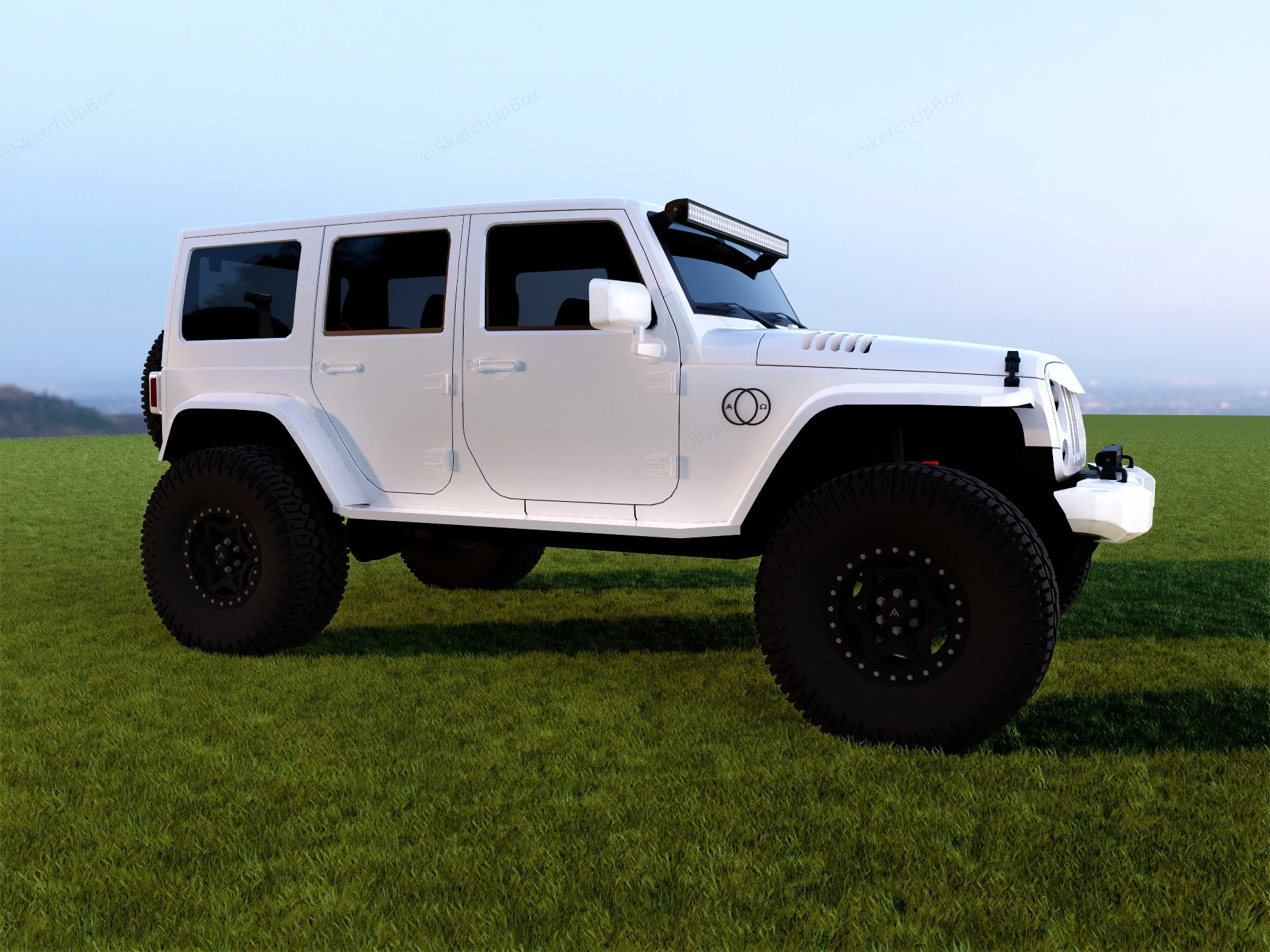 Luxury Off Road SUV sketchup model preview - SketchupBox