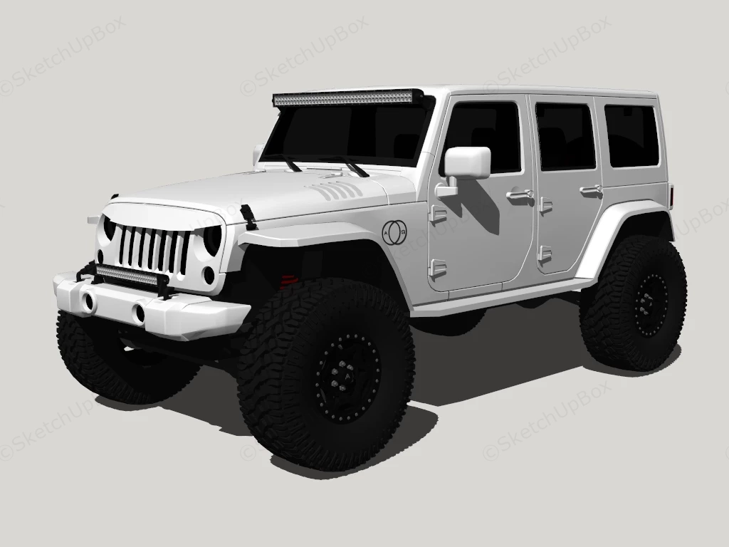 Luxury Off Road SUV sketchup model preview - SketchupBox