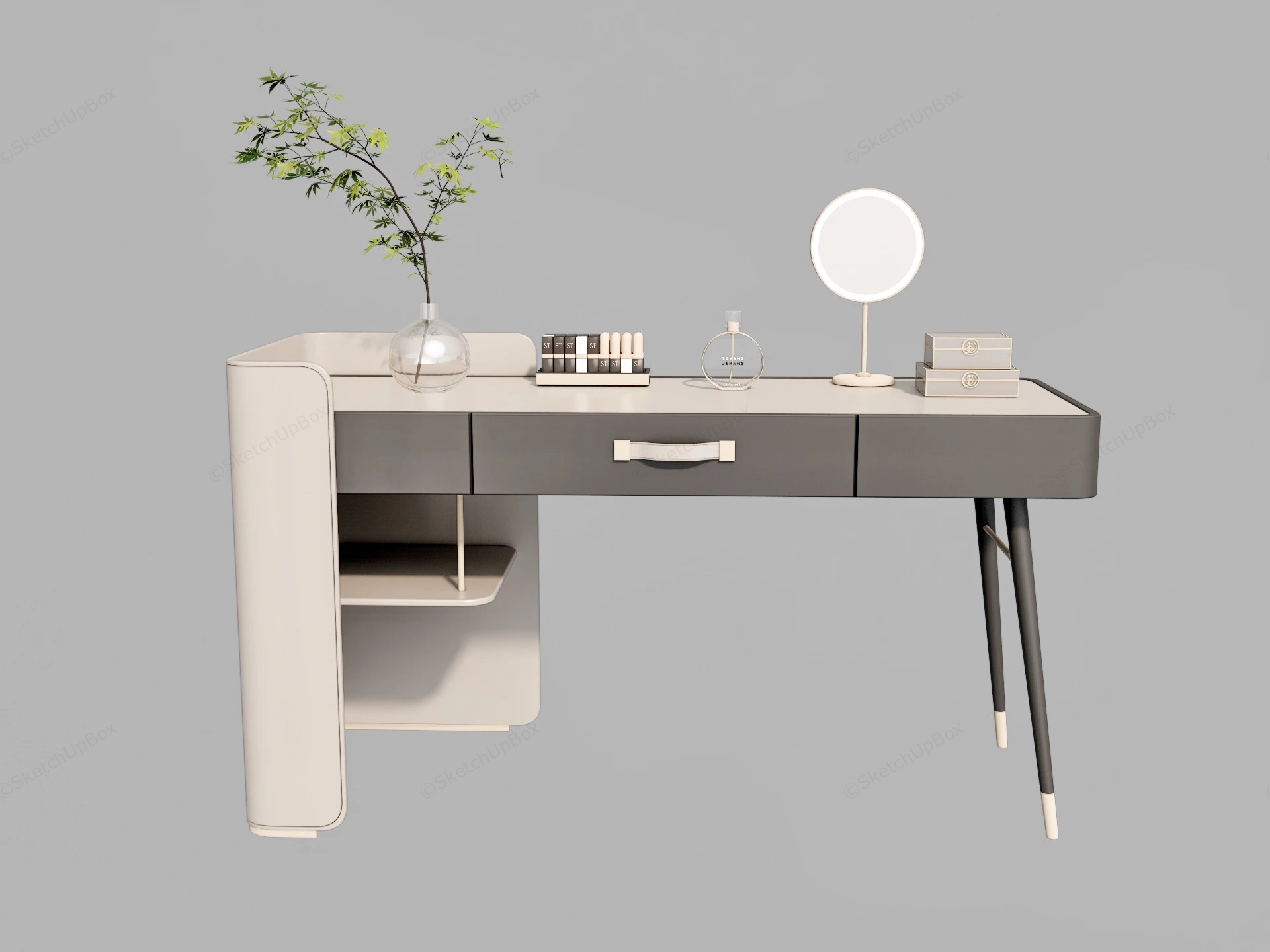 Beautiful Dressing Table sketchup model preview - SketchupBox