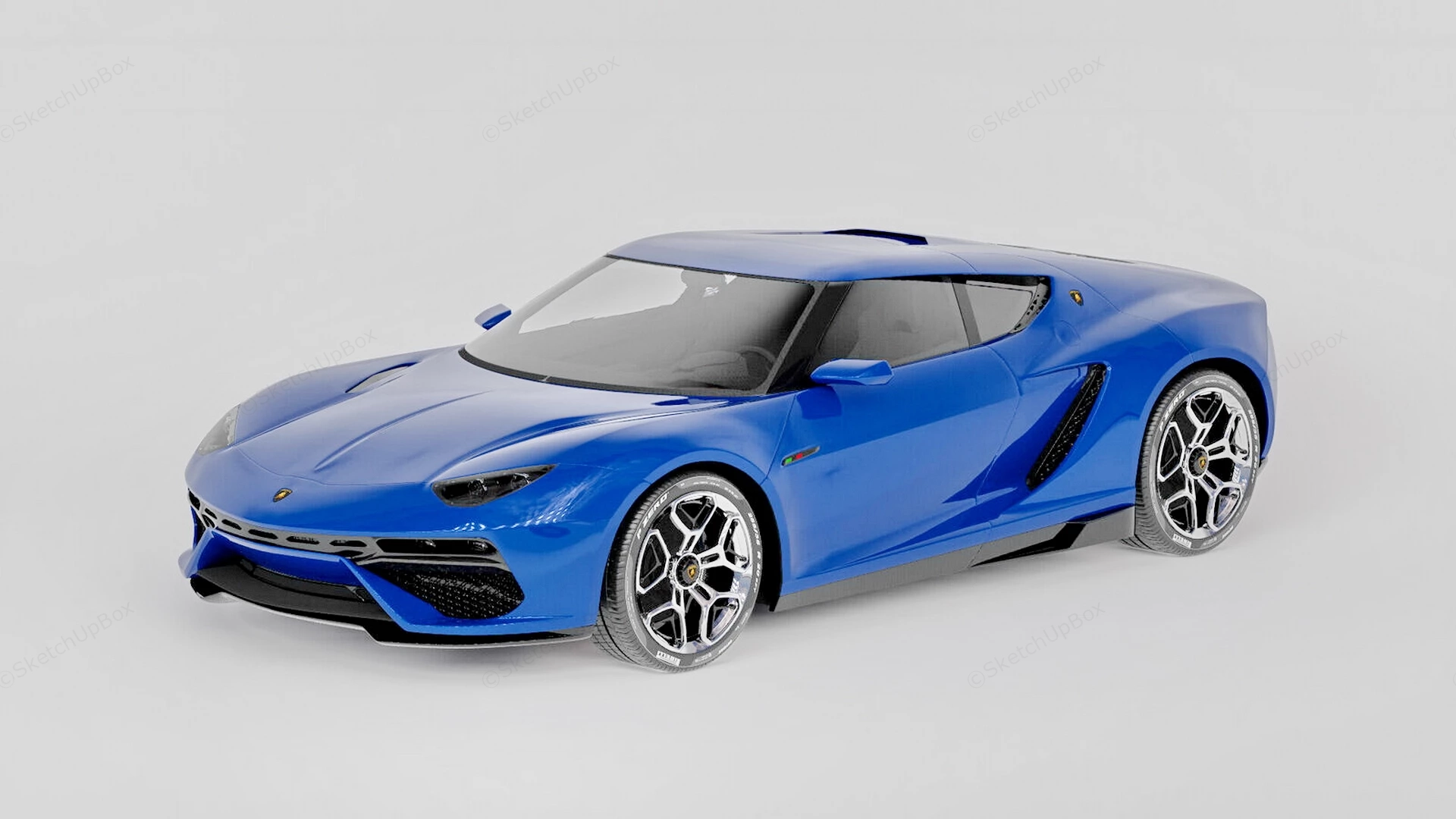 Lamborghini Asterion sketchup model preview - SketchupBox