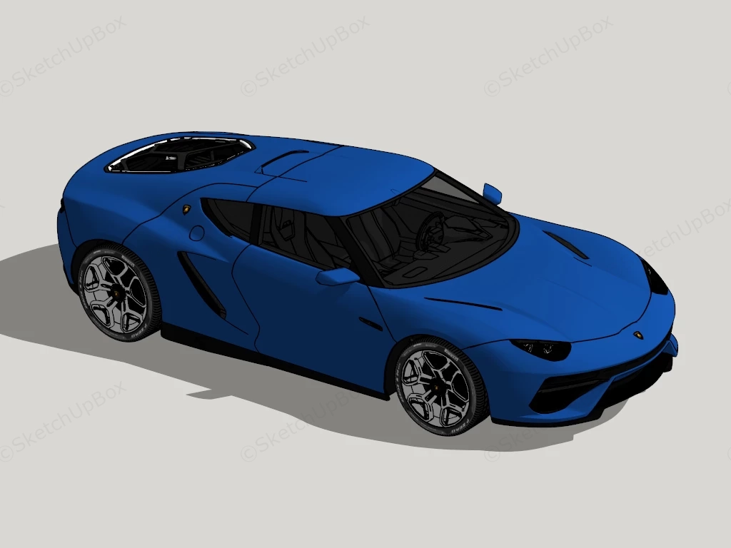 Lamborghini Asterion sketchup model preview - SketchupBox