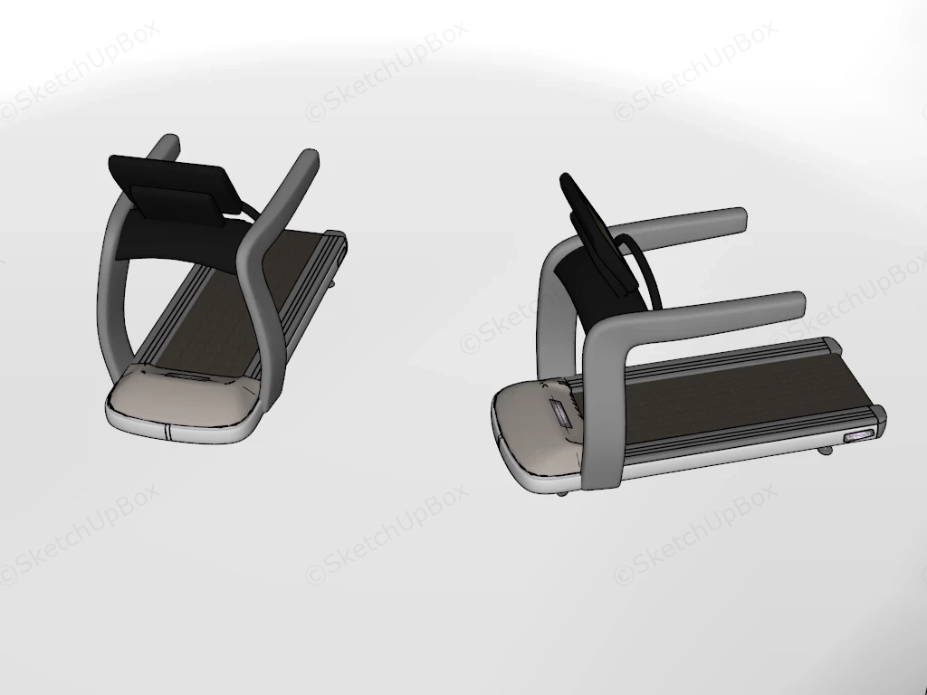 Treadmill Exercise Equipment sketchup model preview - SketchupBox
