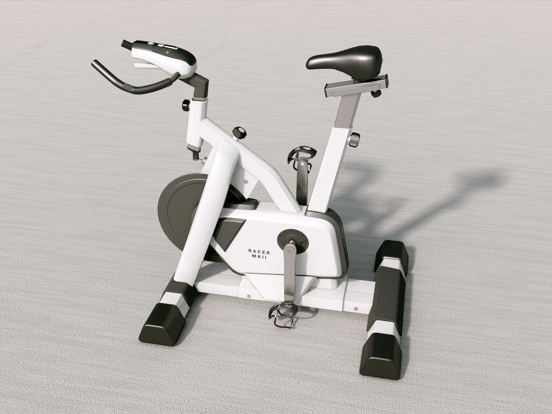 Stationary Exercise Bike sketchup model preview - SketchupBox
