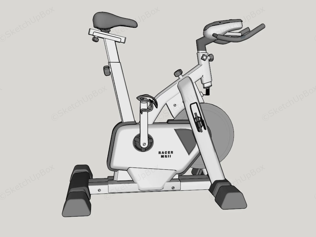 Stationary Exercise Bike sketchup model preview - SketchupBox