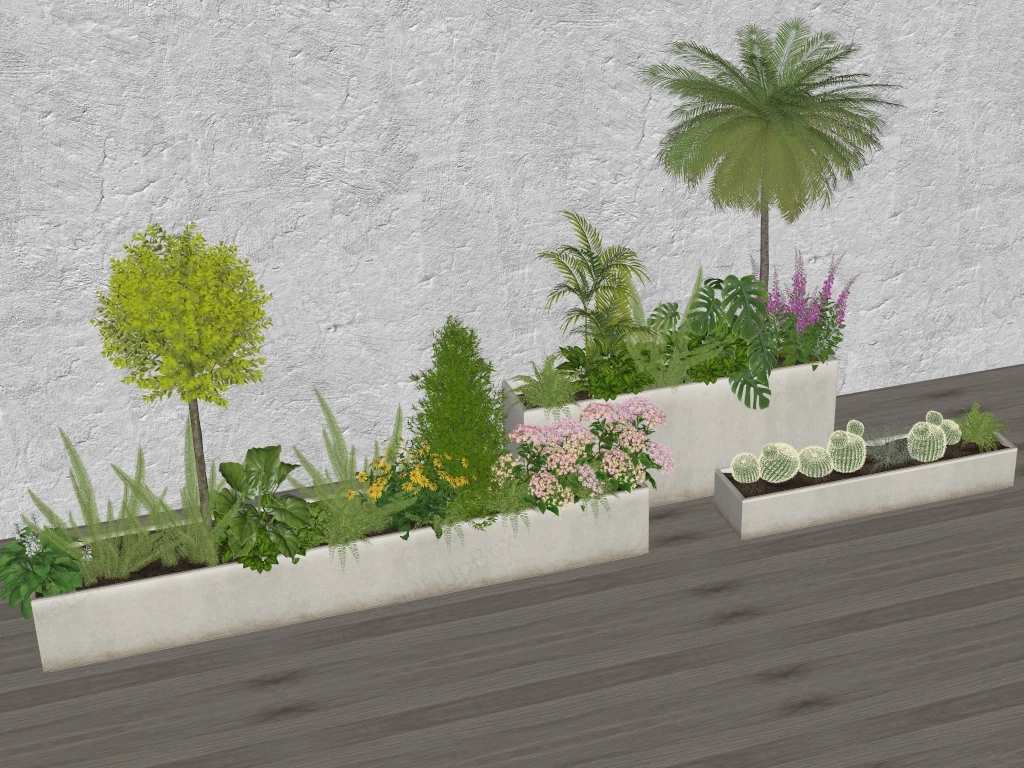 Raise Bed Garden Ideas sketchup model preview - SketchupBox